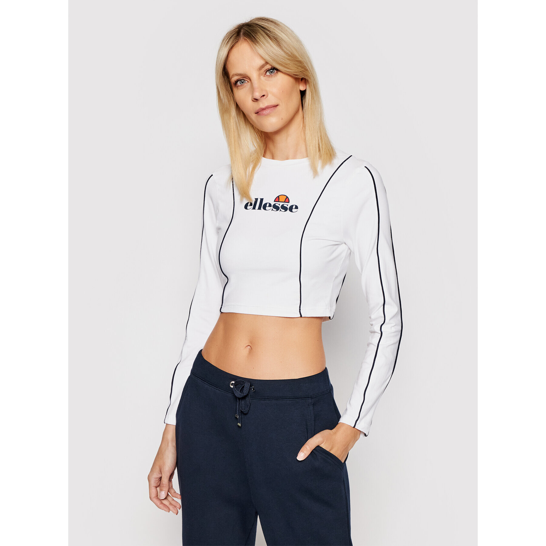 Ellesse Блуза Russia SGI11062 Бял Slim Fit - Pepit.bg