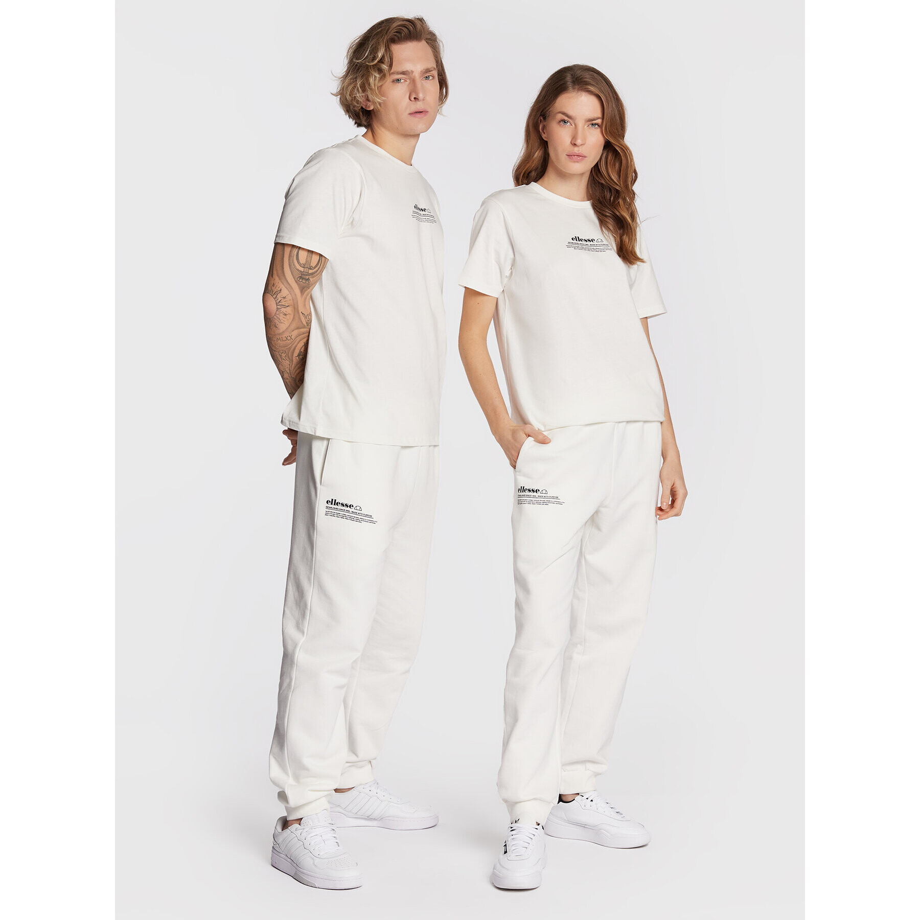 Ellesse Долнище анцуг Unisex Dimartino SGP16249 Бял Regular Fit - Pepit.bg