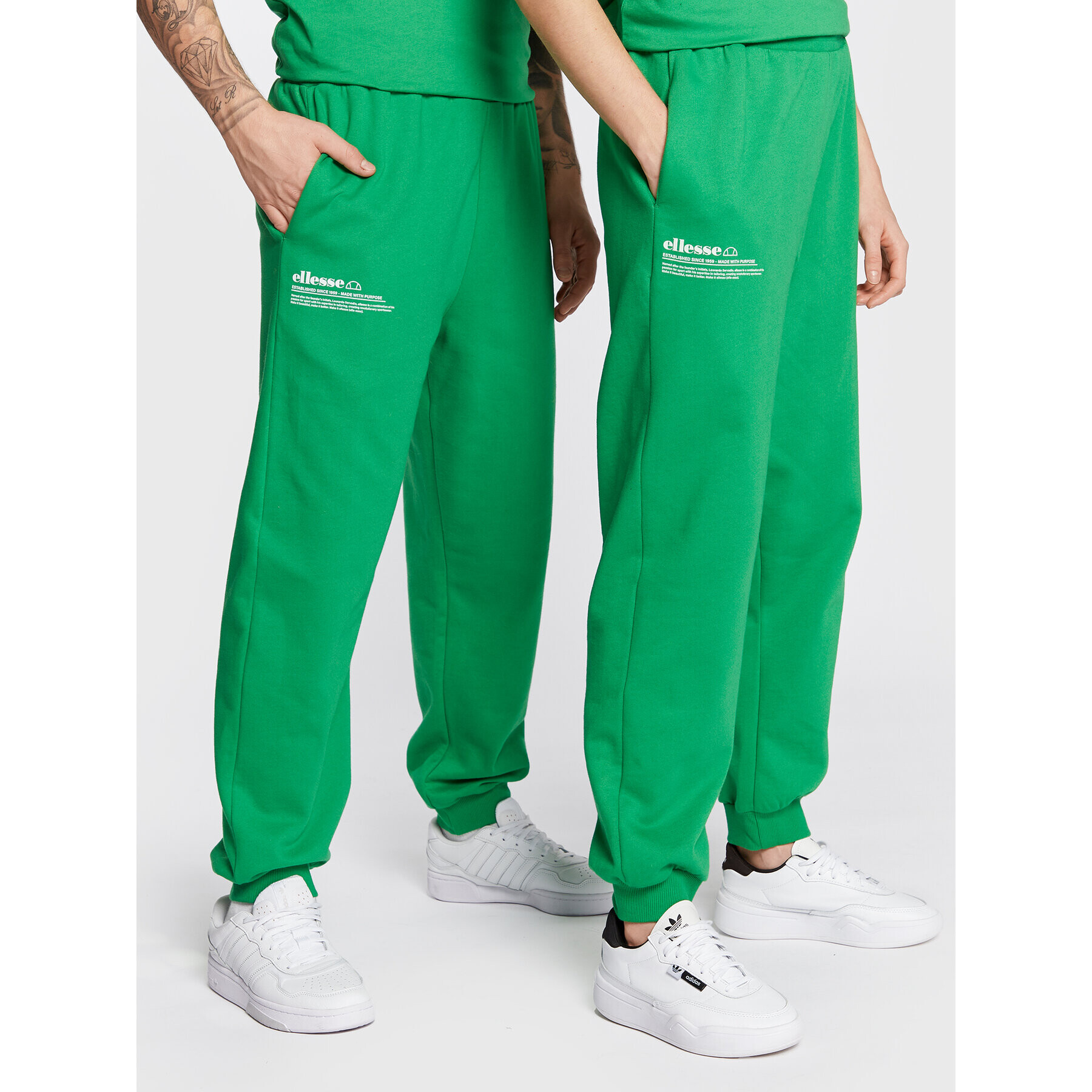 Ellesse Долнище анцуг Unisex Dimartino SGP16249 Зелен Regular Fit - Pepit.bg