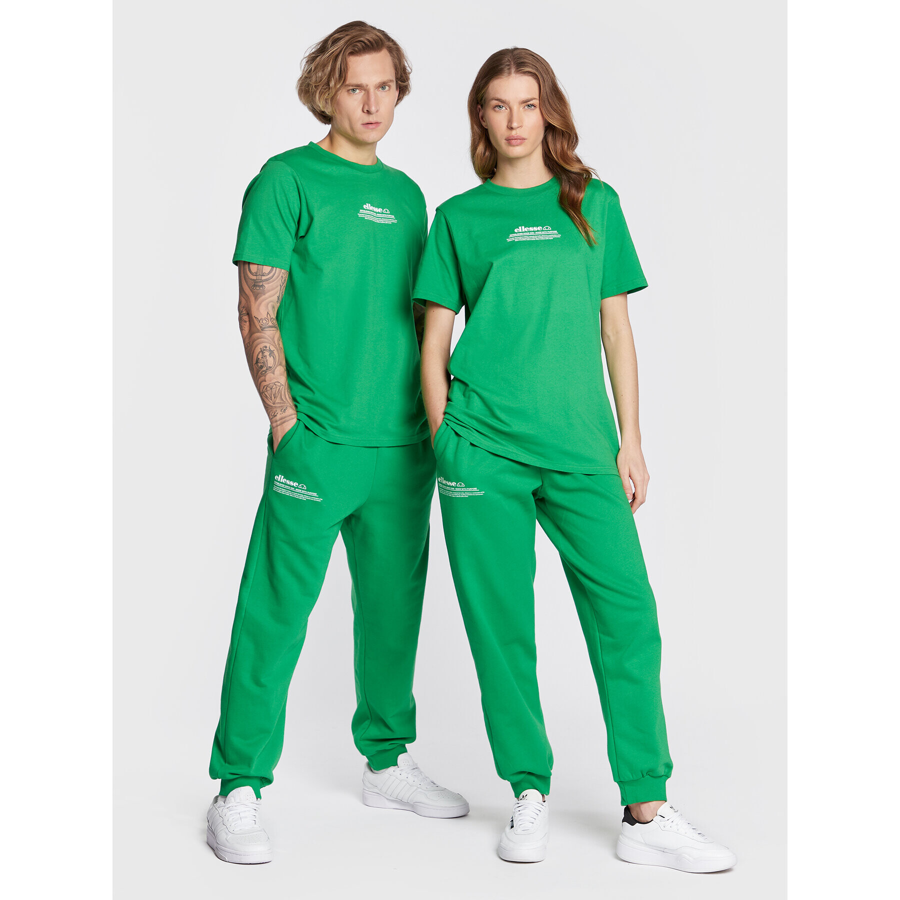 Ellesse Долнище анцуг Unisex Dimartino SGP16249 Зелен Regular Fit - Pepit.bg