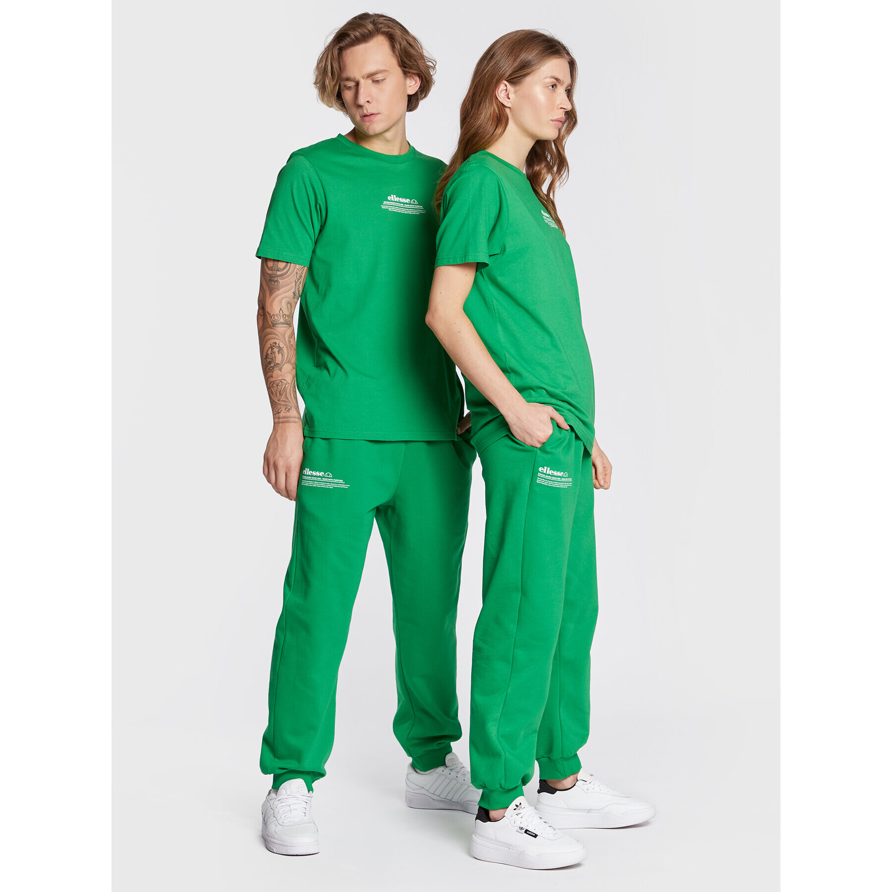 Ellesse Долнище анцуг Unisex Dimartino SGP16249 Зелен Regular Fit - Pepit.bg