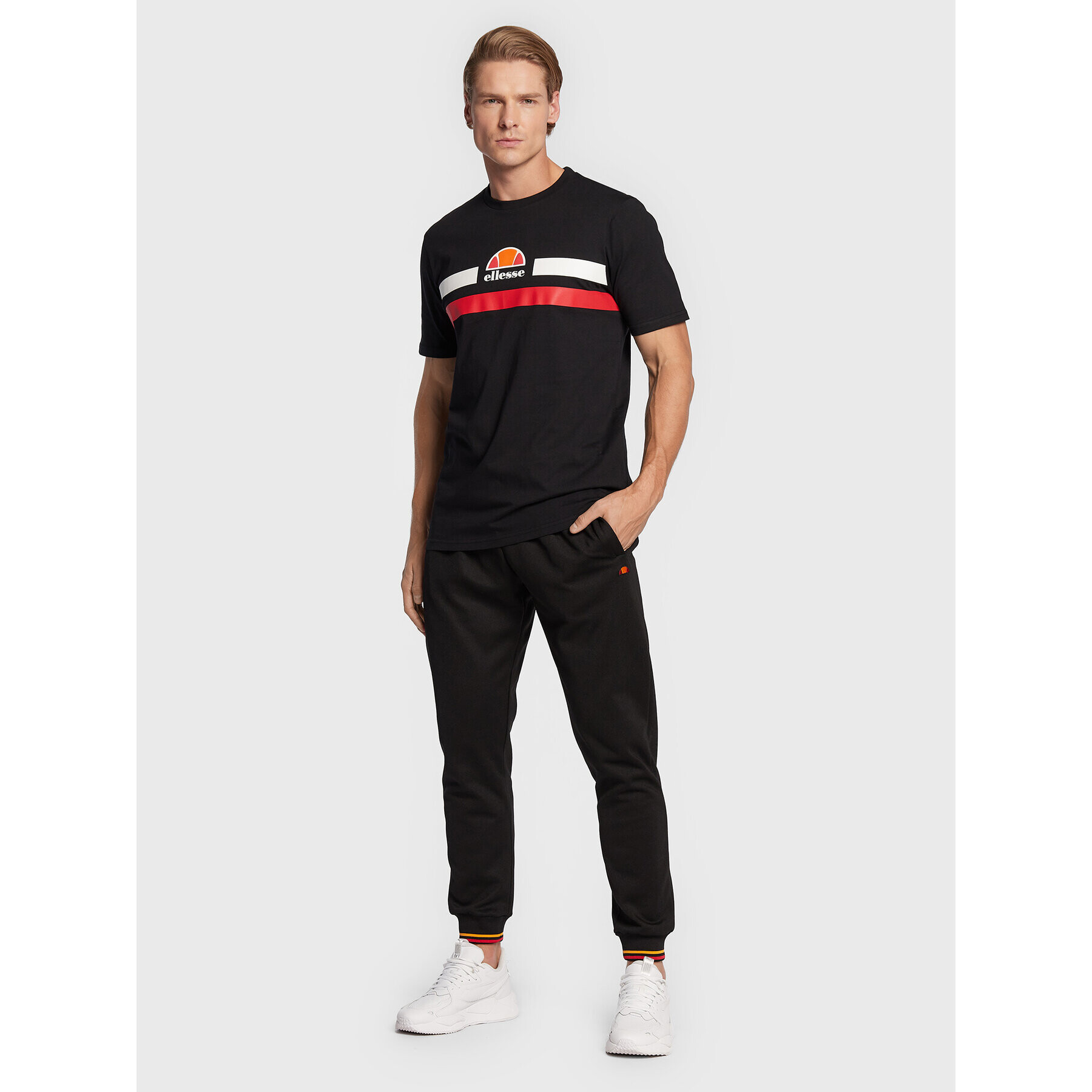 Ellesse Долнище анцуг Cesar SHP16445 Черен Regular Fit - Pepit.bg