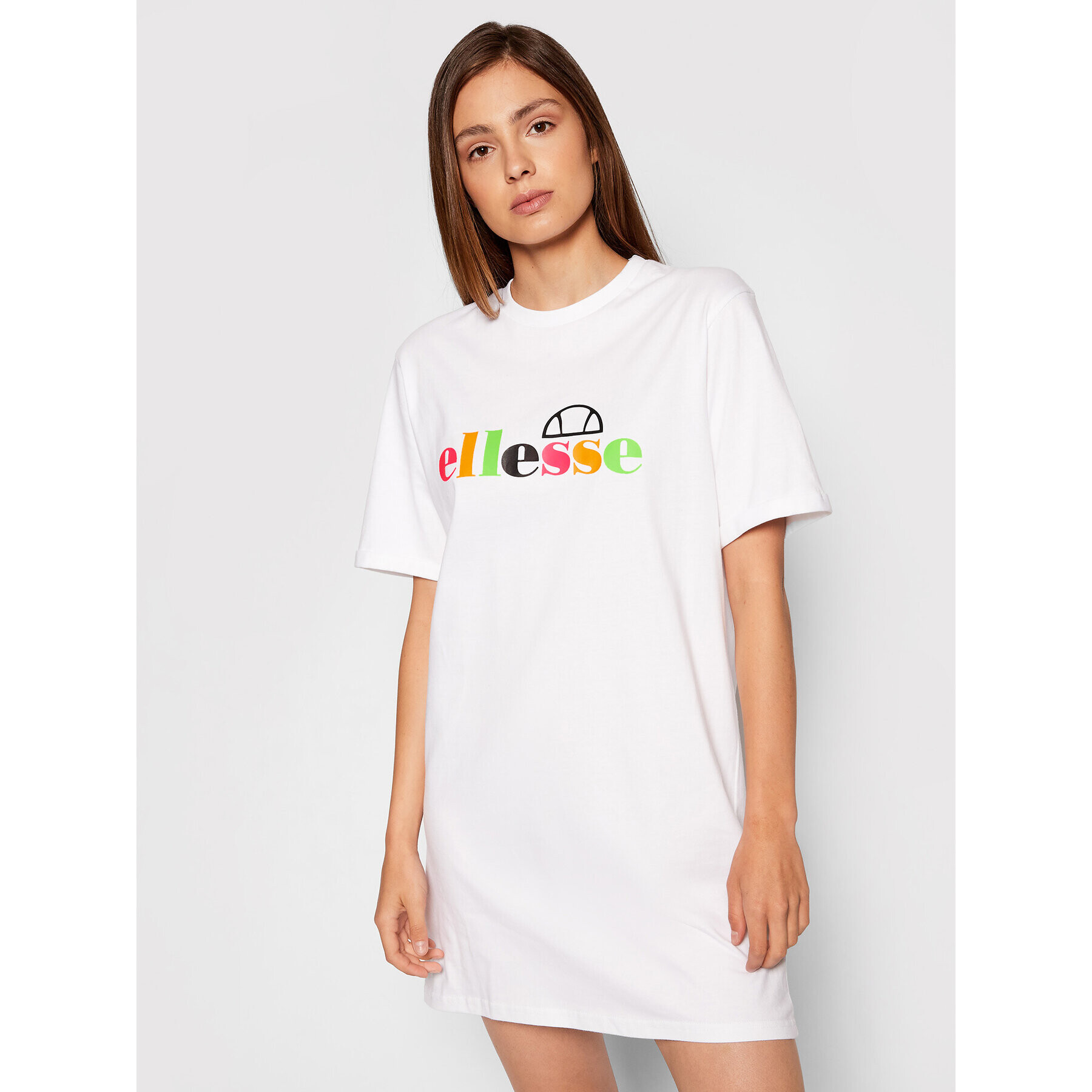 Ellesse Ежедневна рокля Inka SGF10515 Бял Loose Fit - Pepit.bg