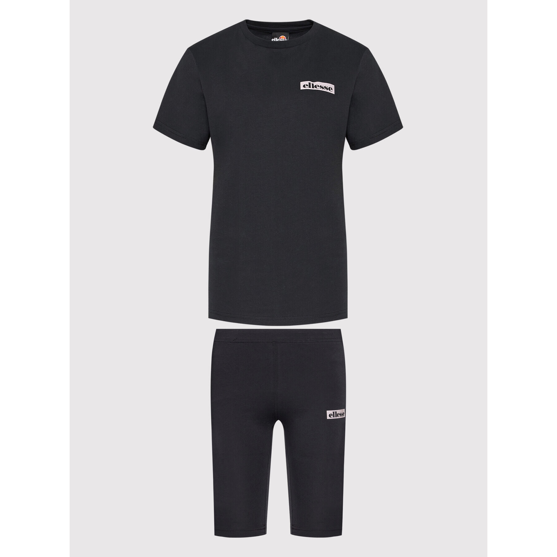 Ellesse Комплект тишърт и спортни шорти Granito SGM14377 Черен Loose Fit - Pepit.bg