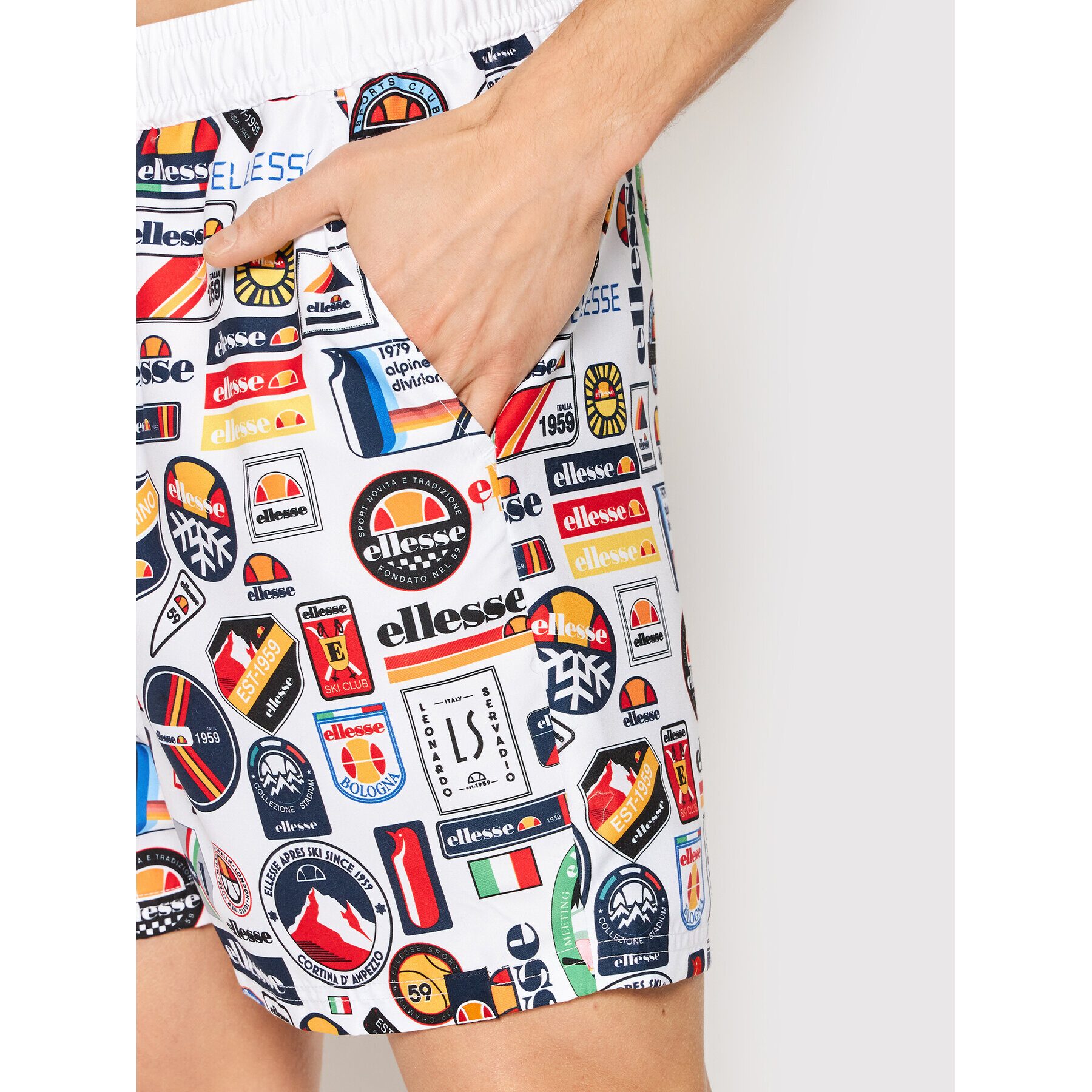 Ellesse Плувни шорти Roulle SHM14518 Бял Regular Fit - Pepit.bg