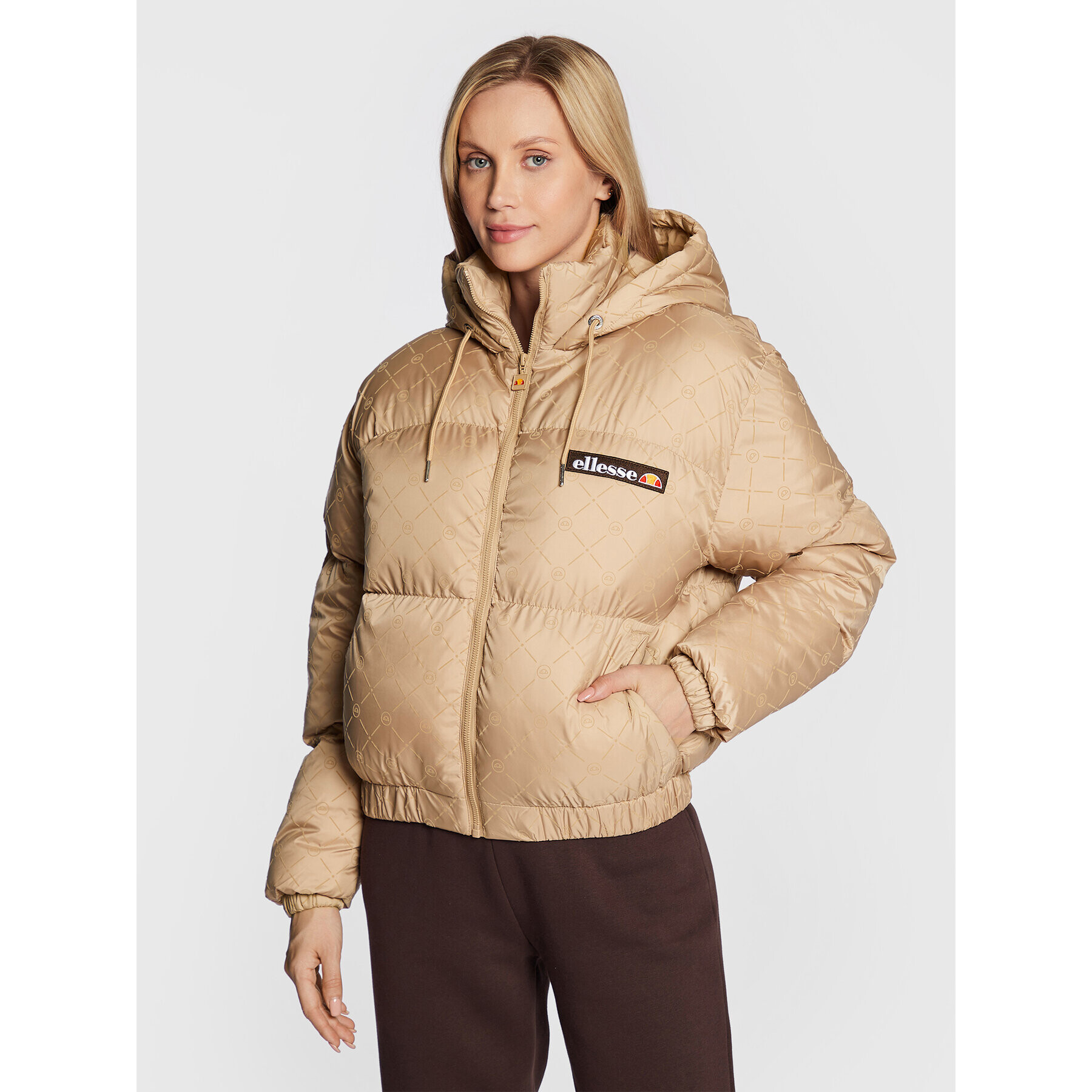 Ellesse Пухено яке Maydelle SGP15947 Бежов Regular Fit - Pepit.bg