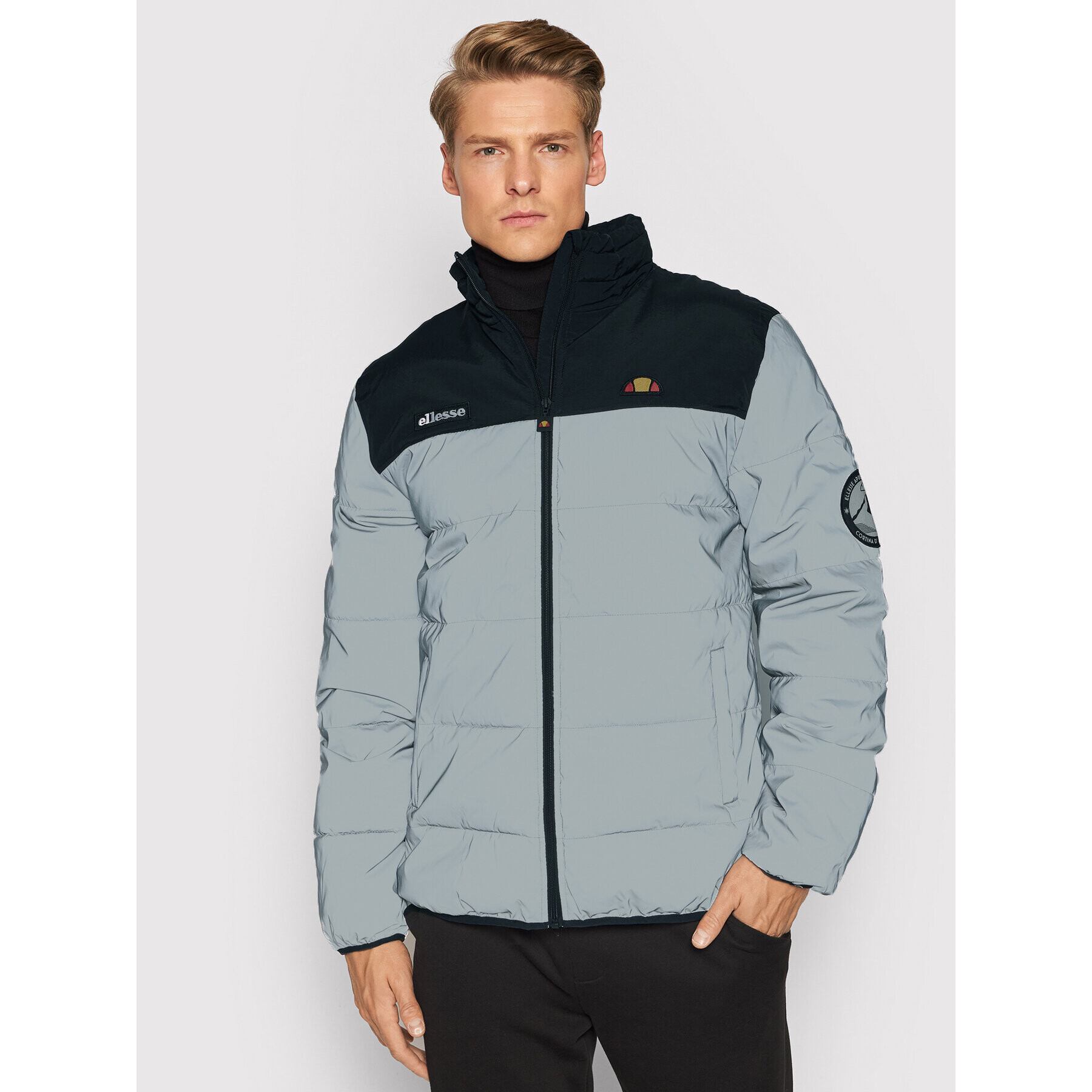 Ellesse Пухено яке Nebula SHK12789 Сребрист Regular Fit - Pepit.bg