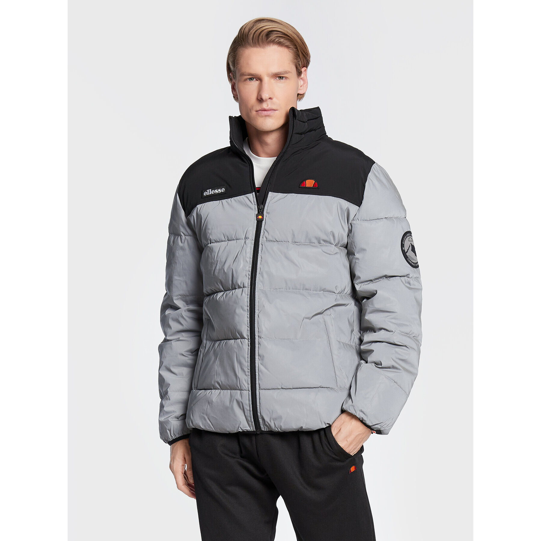 Ellesse Пухено яке Nebula SHK12789 Сребрист Regular Fit - Pepit.bg