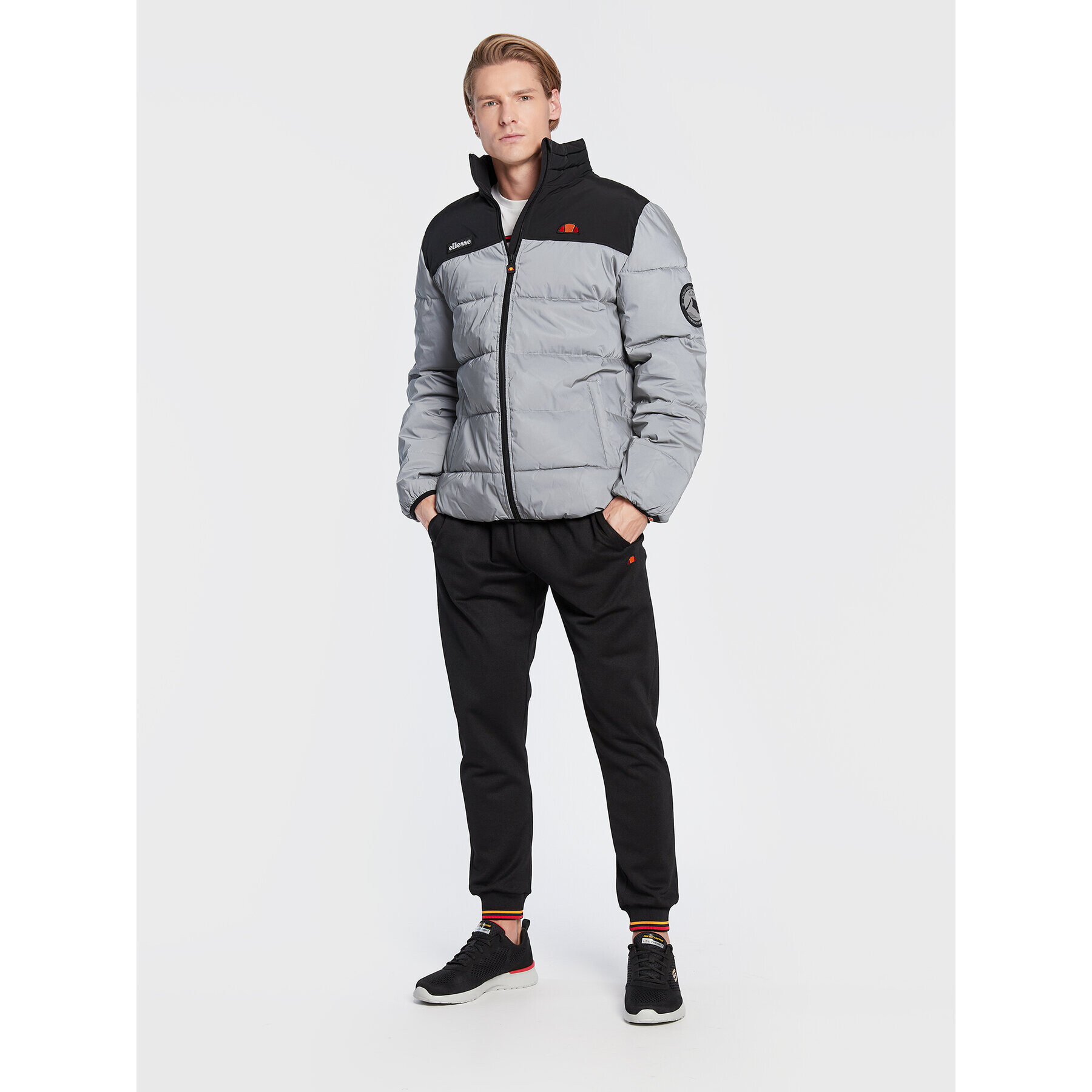 Ellesse Пухено яке Nebula SHK12789 Сребрист Regular Fit - Pepit.bg