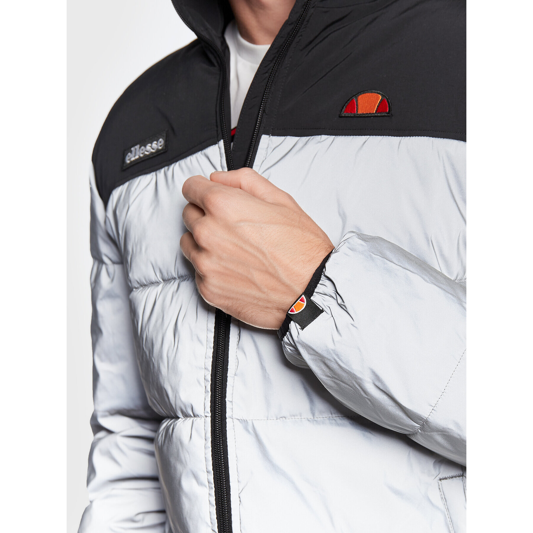 Ellesse Пухено яке Nebula SHK12789 Сребрист Regular Fit - Pepit.bg