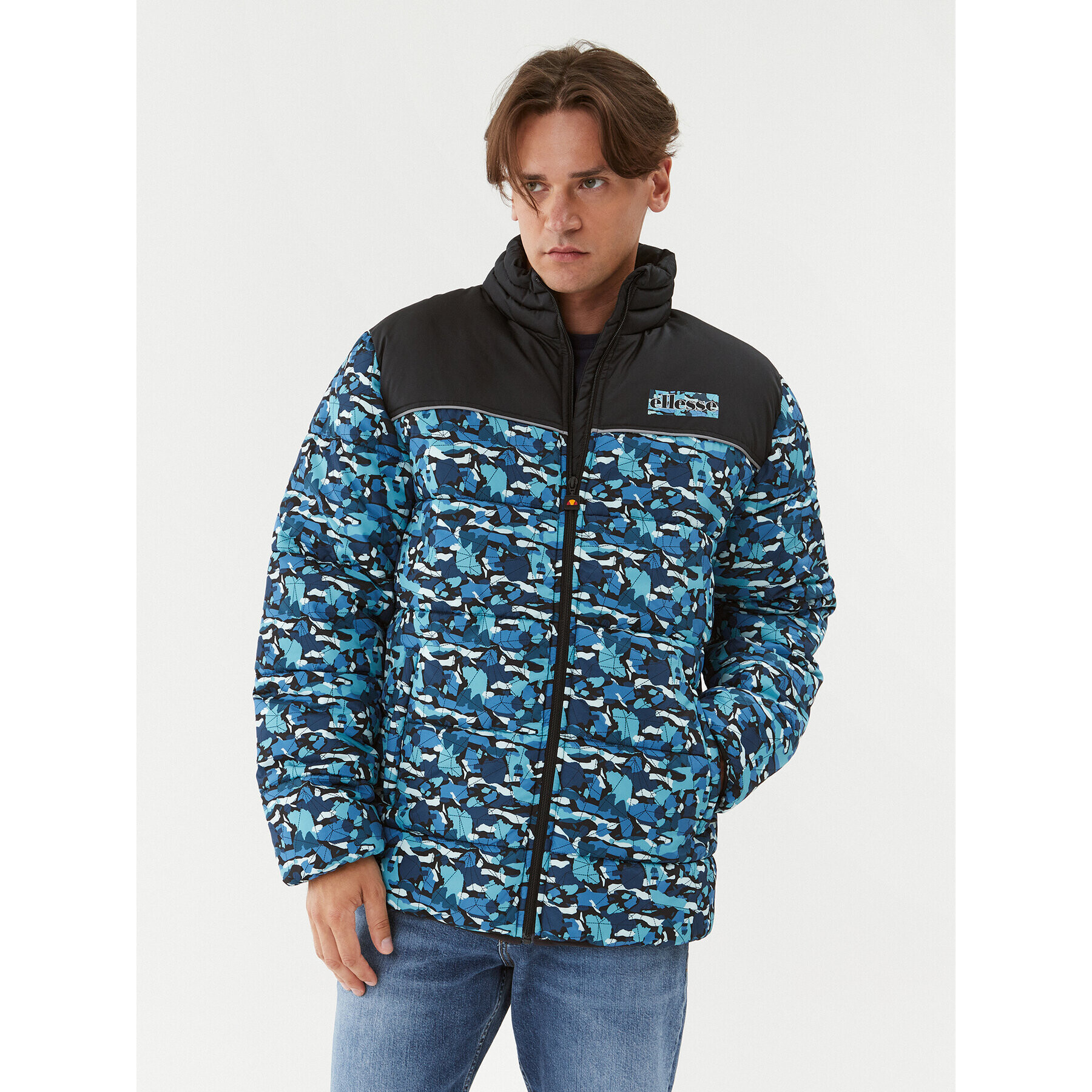 Ellesse Пухено яке SHP16006 Син Regular Fit - Pepit.bg