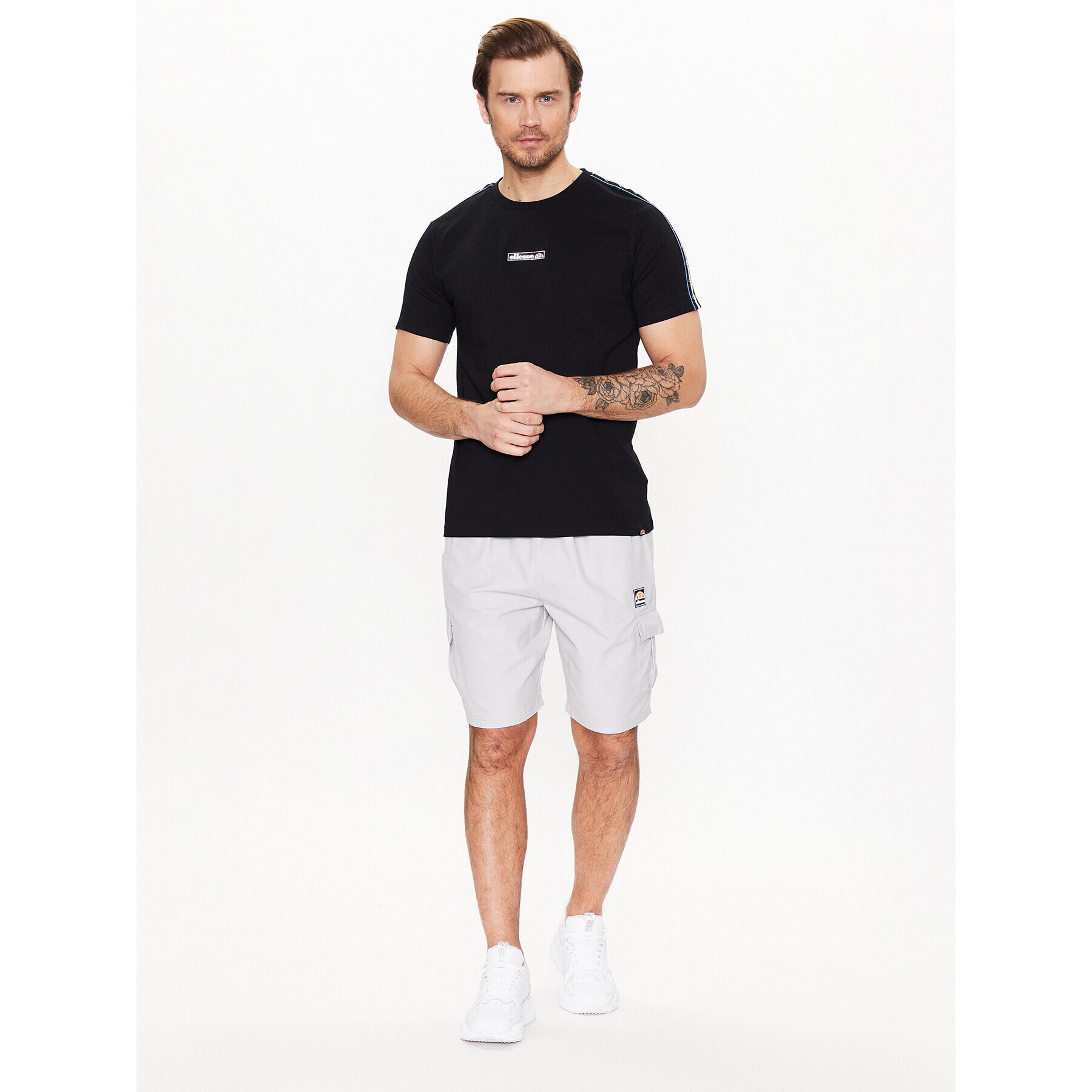 Ellesse Шорти от плат Caprera SXR17673 Сив Regular Fit - Pepit.bg
