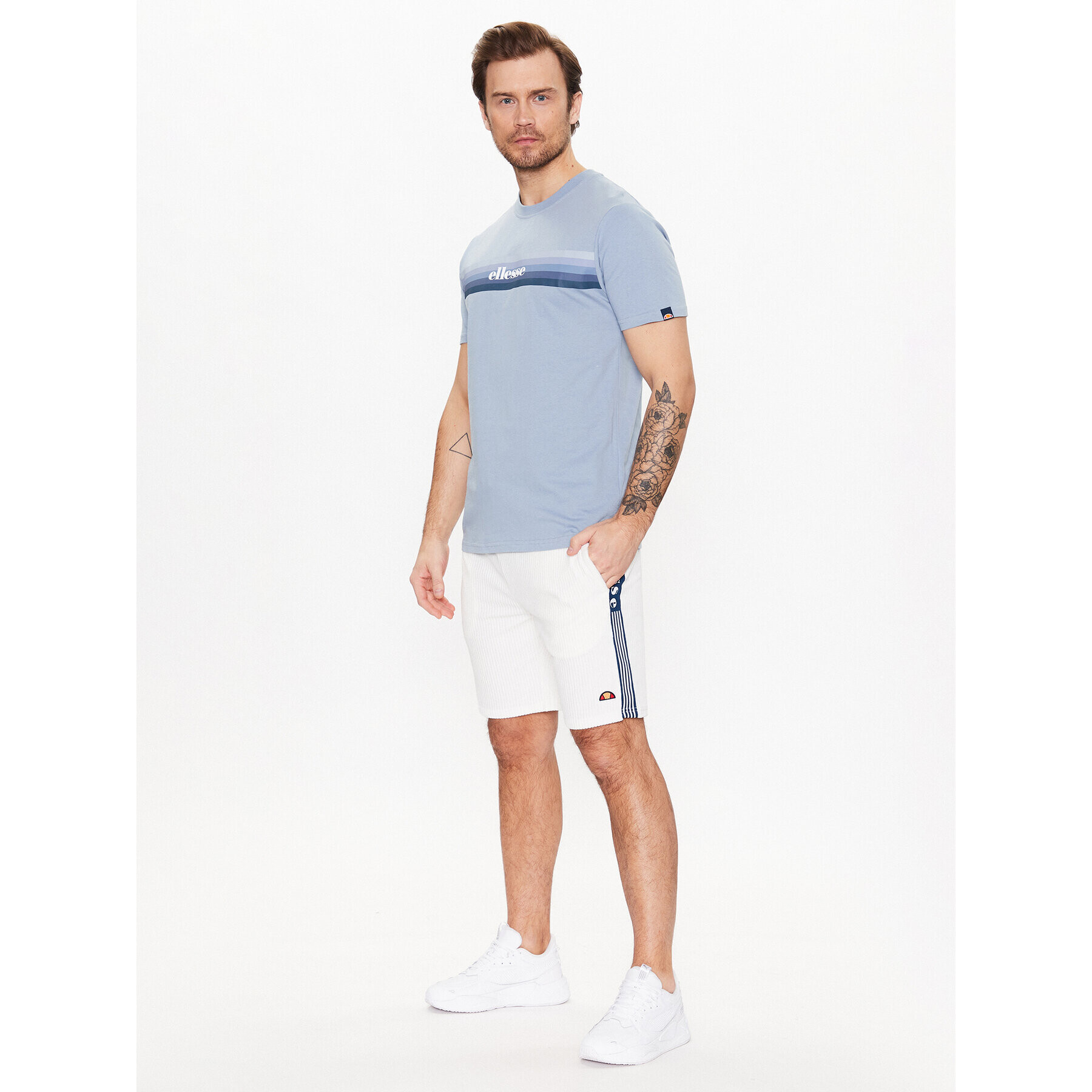 Ellesse Спортни шорти Tomatro SHR16051 Бял Regular Fit - Pepit.bg