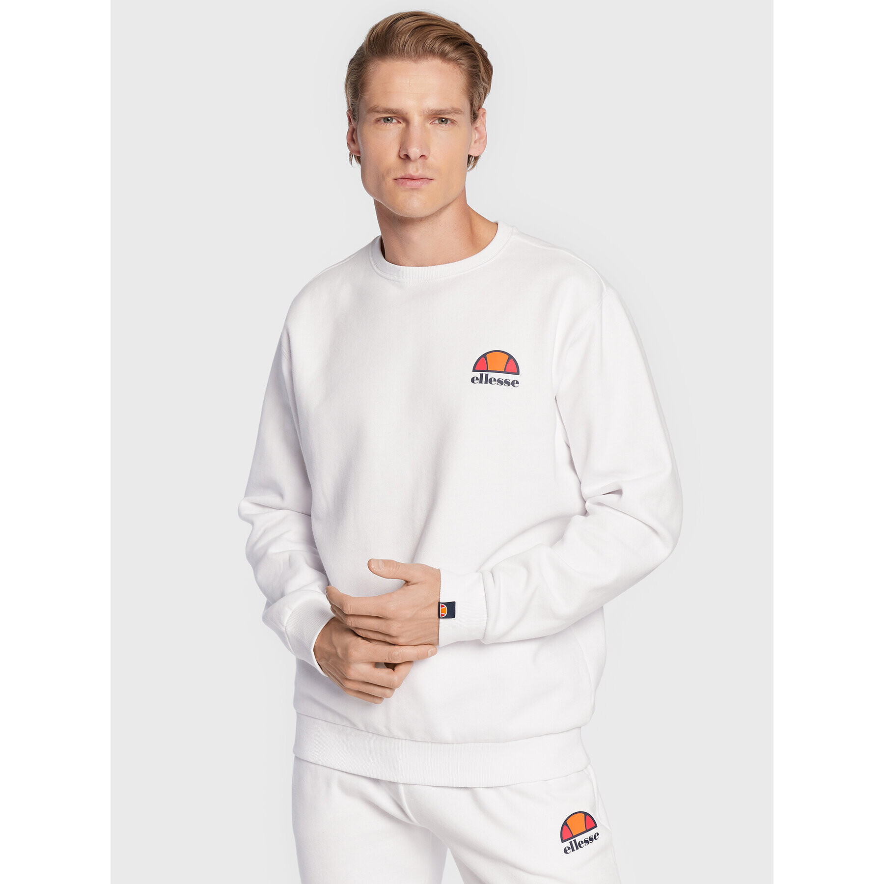 Ellesse Суитшърт Diveria SHS02215 Бял Regular Fit - Pepit.bg