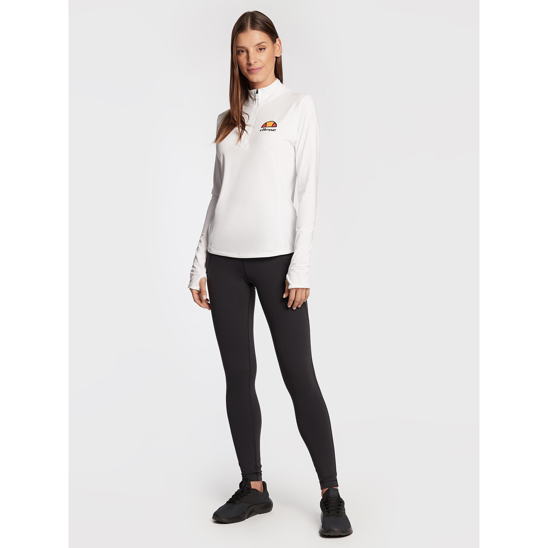 Ellesse Суитшърт от техническо трико Sofira SRG09915 Бял Compressive Fit - Pepit.bg