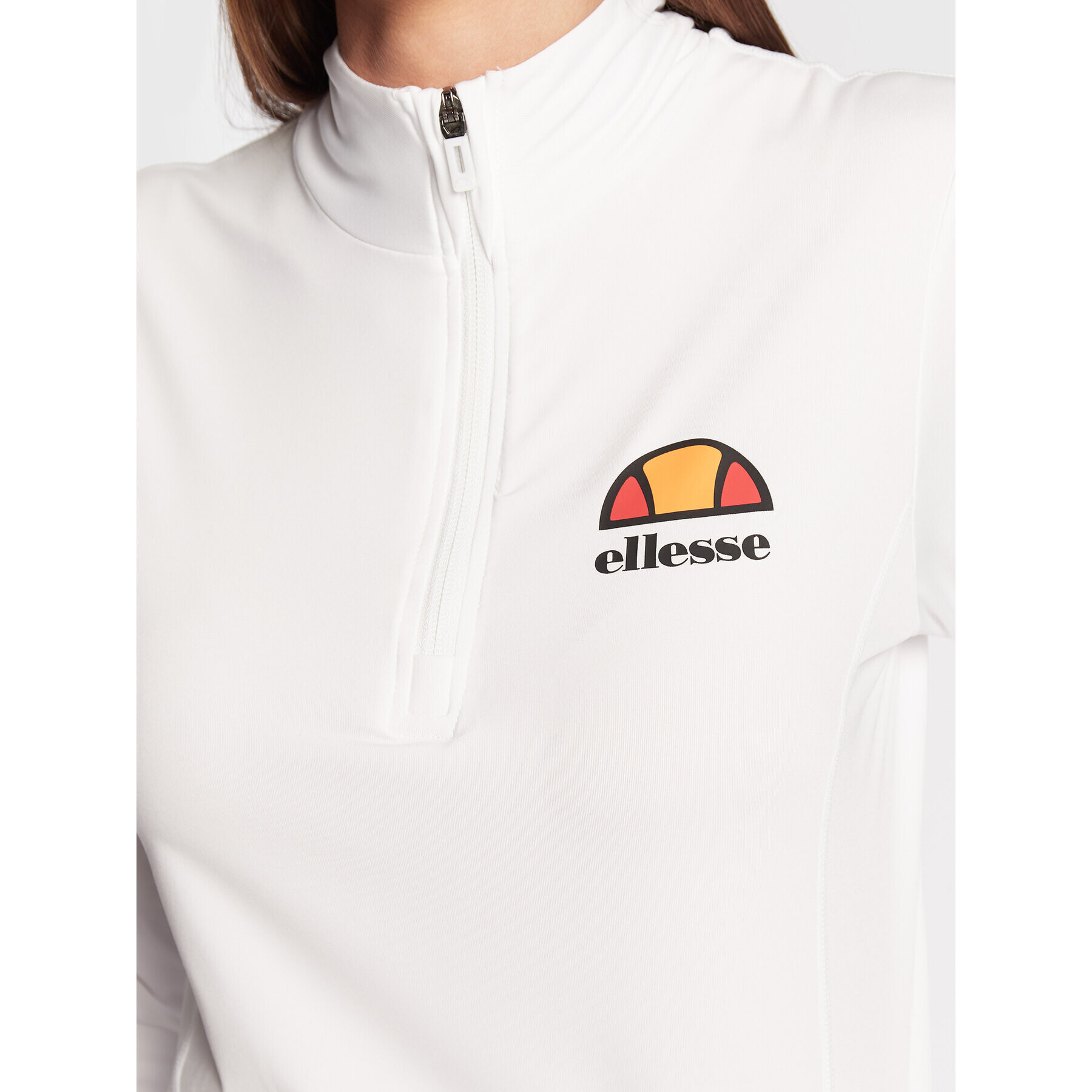 Ellesse Суитшърт от техническо трико Sofira SRG09915 Бял Compressive Fit - Pepit.bg