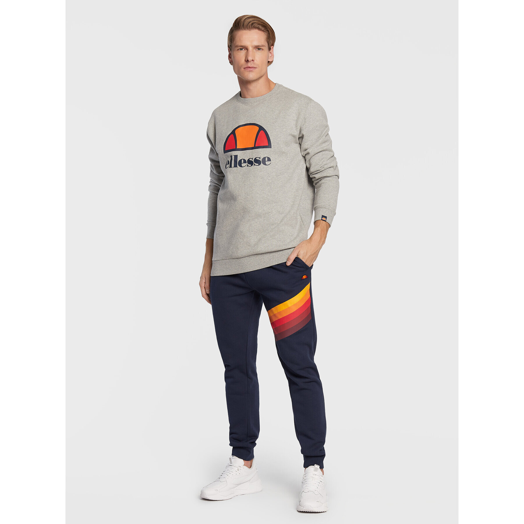 Ellesse Суитшърт Perc SXG12638 Сив Regular Fit - Pepit.bg