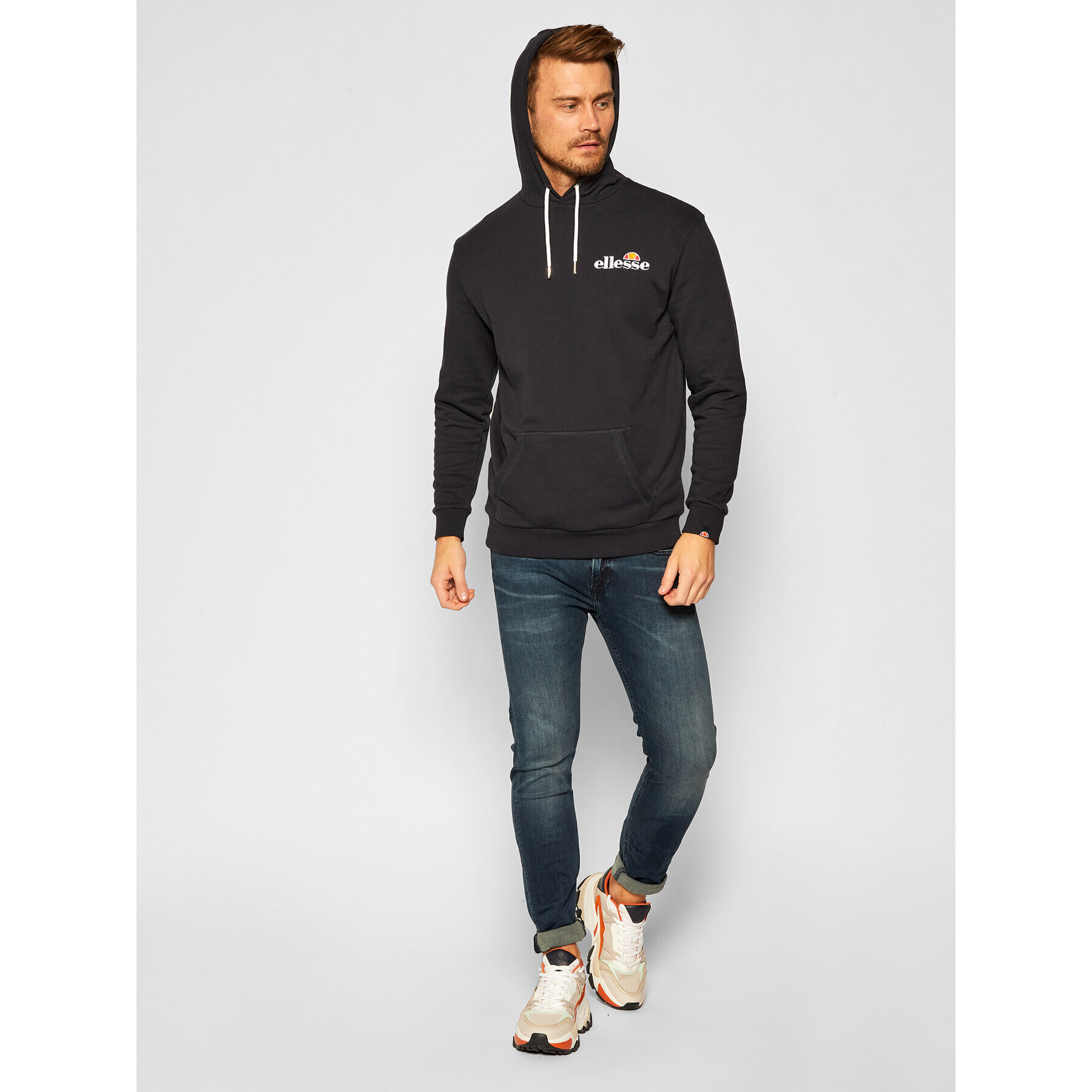 Ellesse Суитшърт Primero SHS08781 Тъмносин Loose Fit - Pepit.bg