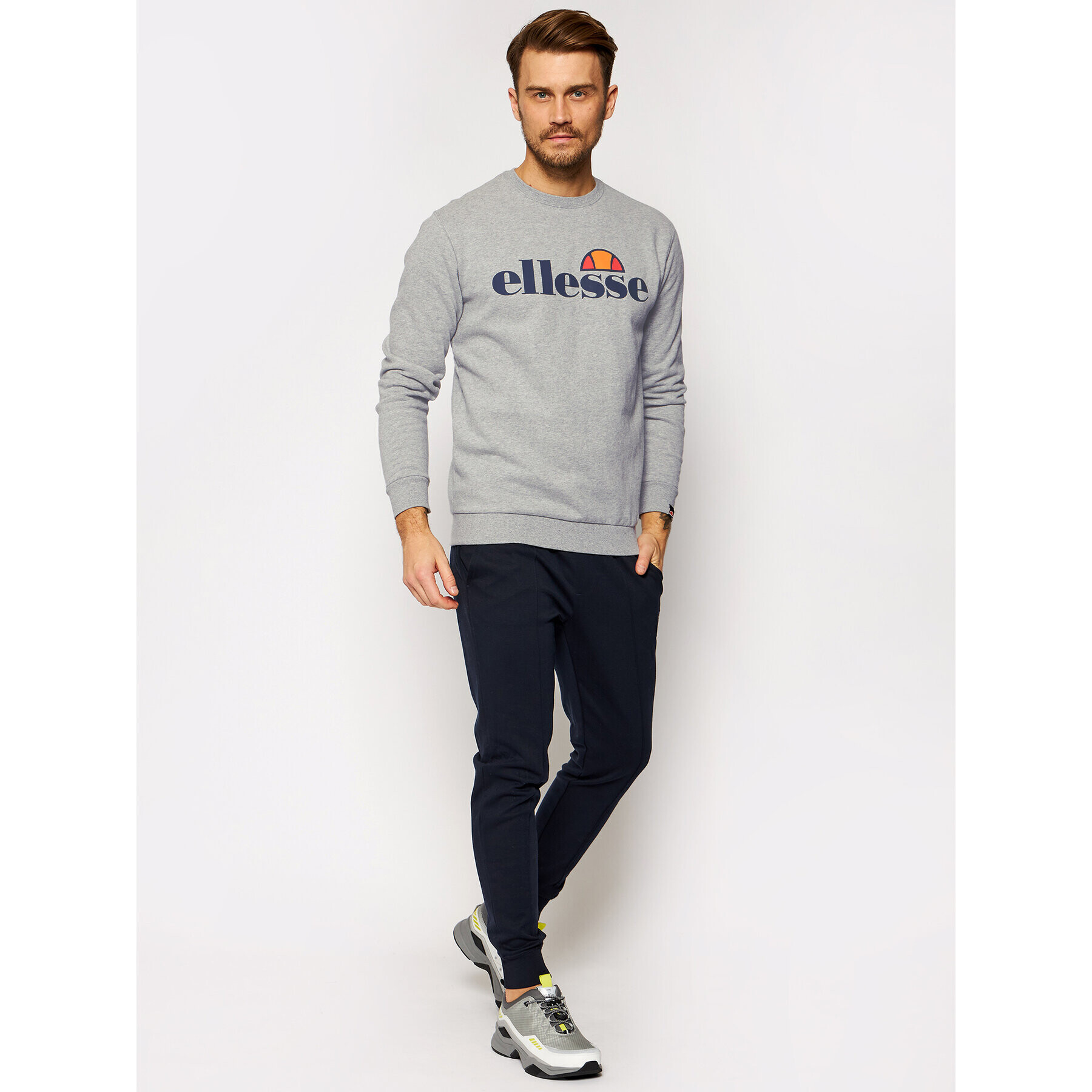 Ellesse Суитшърт Succiso SHC07930 Сив Regular Fit - Pepit.bg