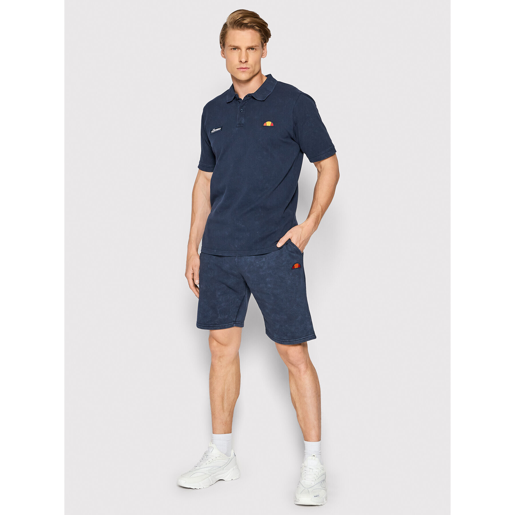 Ellesse Тениска с яка и копчета Montura Caustic SHM14371 Тъмносин Regular Fit - Pepit.bg