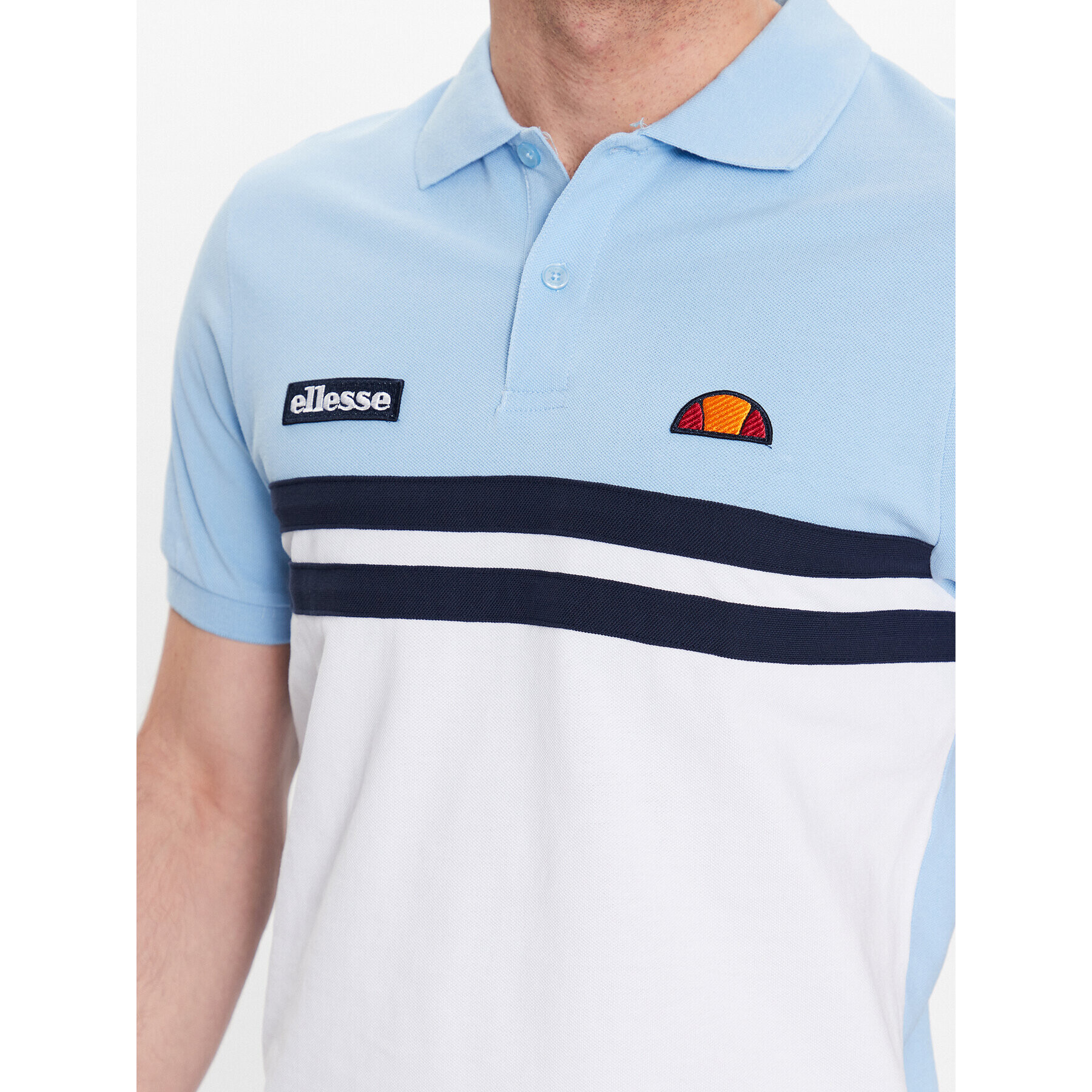 Ellesse Тениска с яка и копчета Muccio SHR16895 Син Regular Fit - Pepit.bg