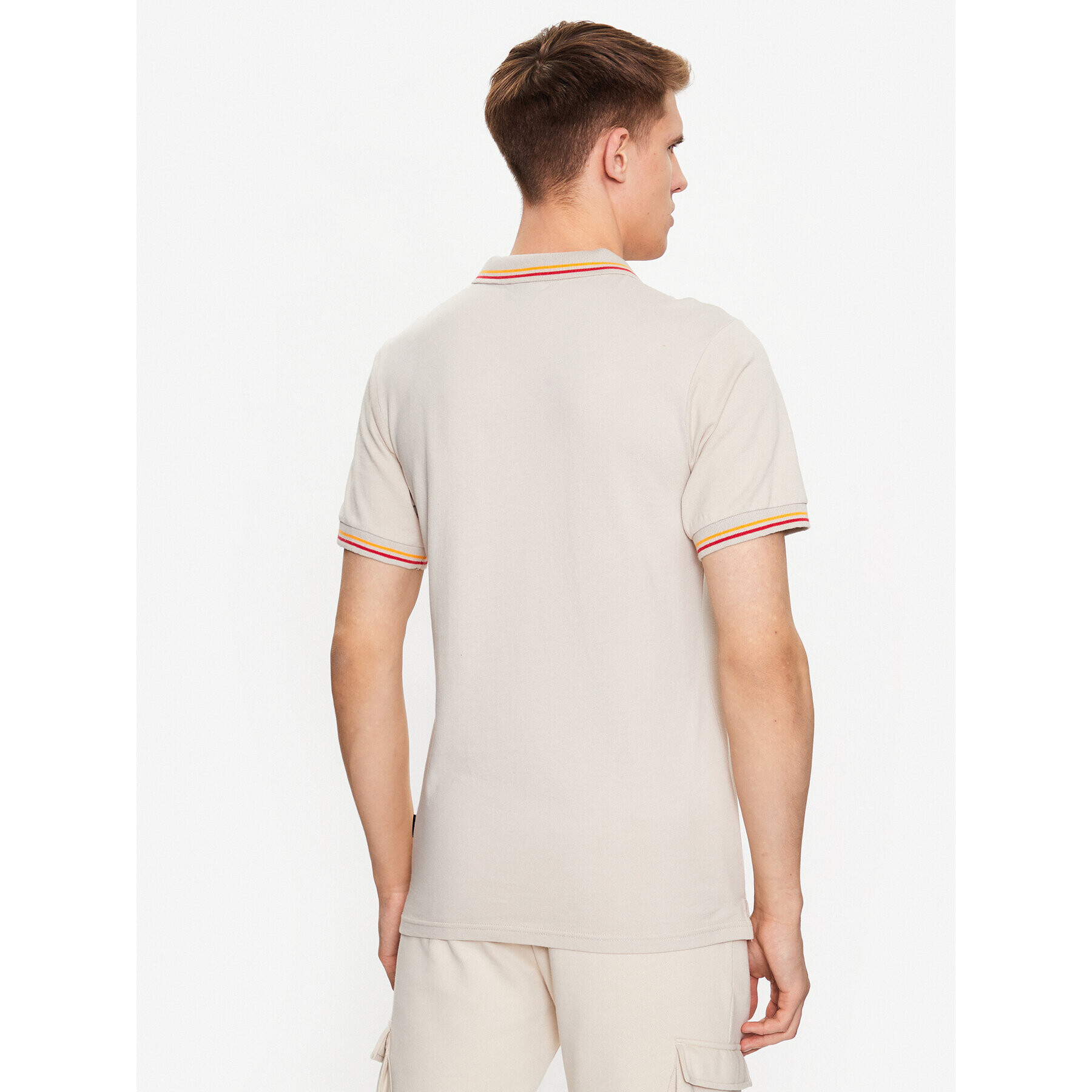 Ellesse Тениска с яка и копчета Rooks SHR18077 Бежов Regular Fit - Pepit.bg