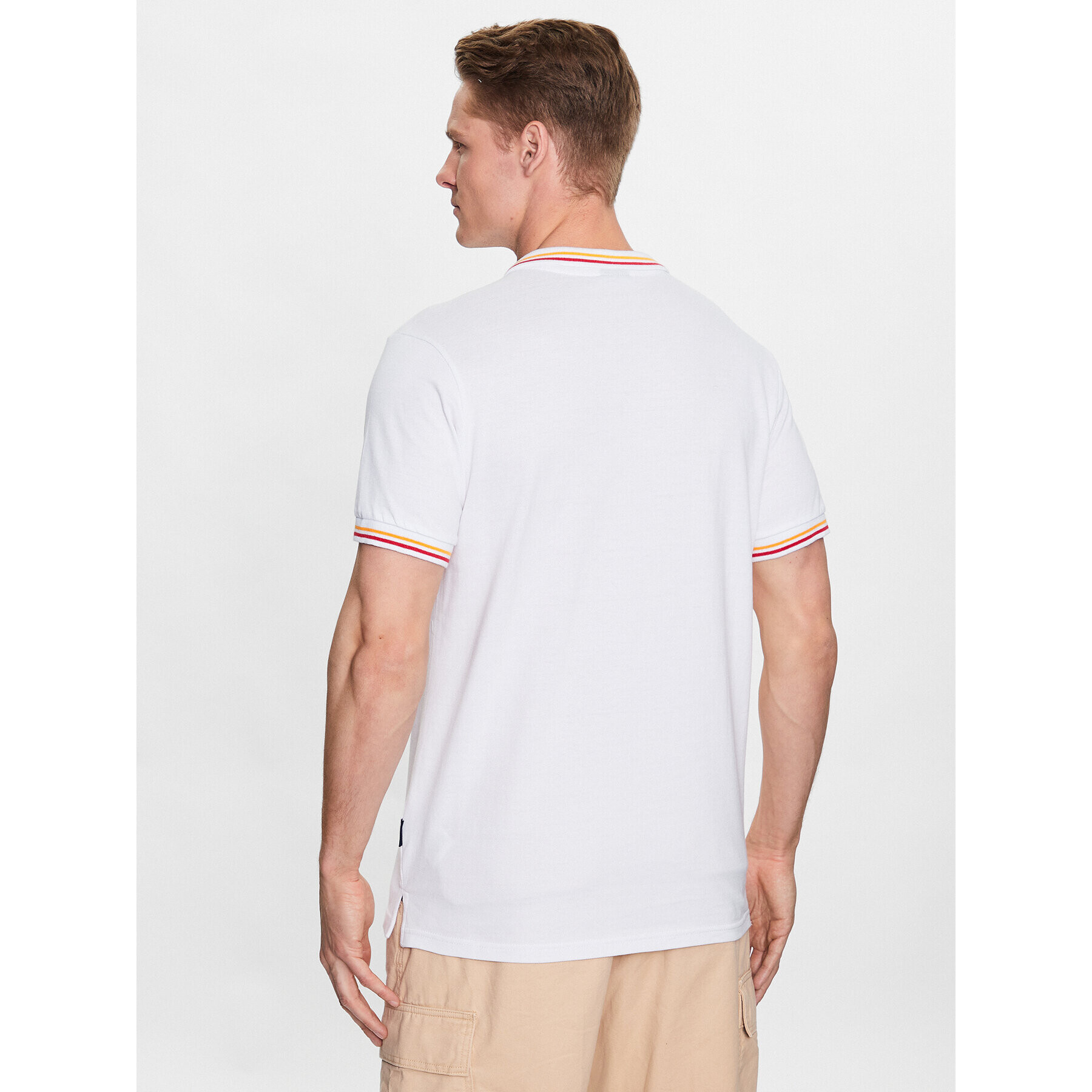 Ellesse Тениска с яка и копчета Rooks SHR18077 Бял Regular Fit - Pepit.bg