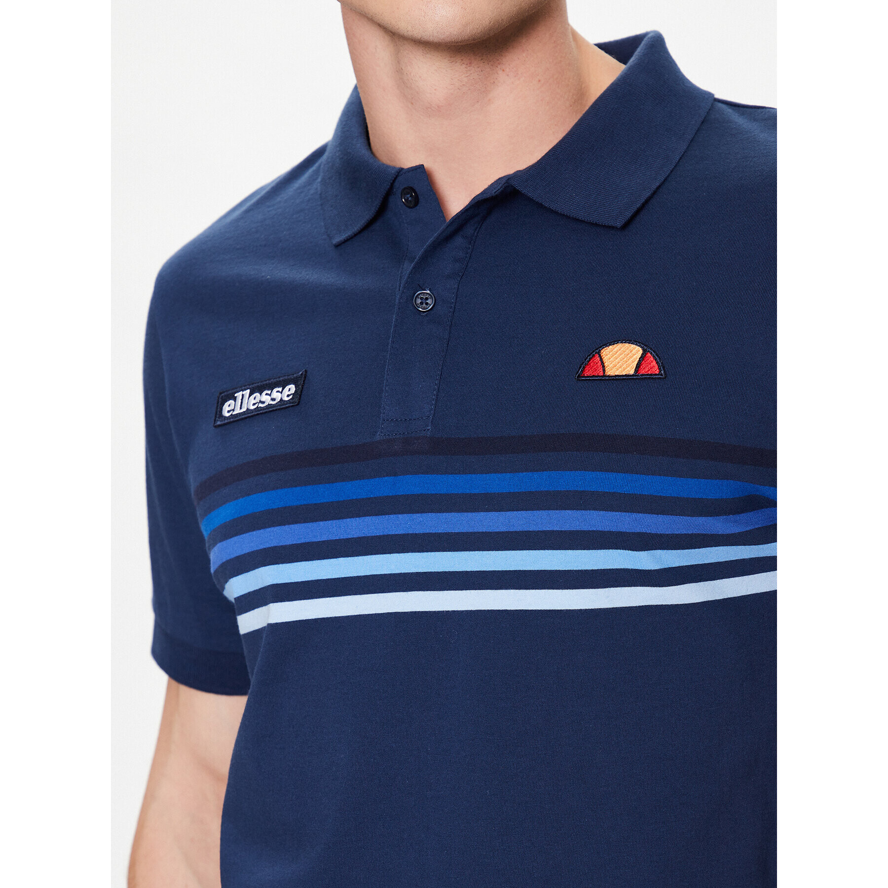 Ellesse Тениска с яка и копчета Vinzona SHR14634 Тъмносин Regular Fit - Pepit.bg