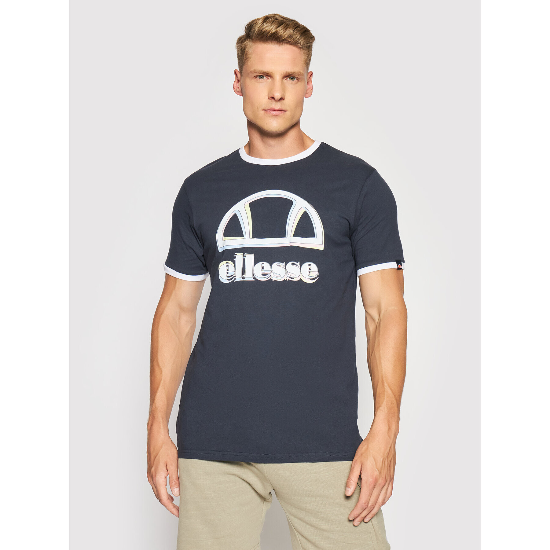 Ellesse Тишърт Aggis Tee SHJ11924 Тъмносин Regular Fit - Pepit.bg