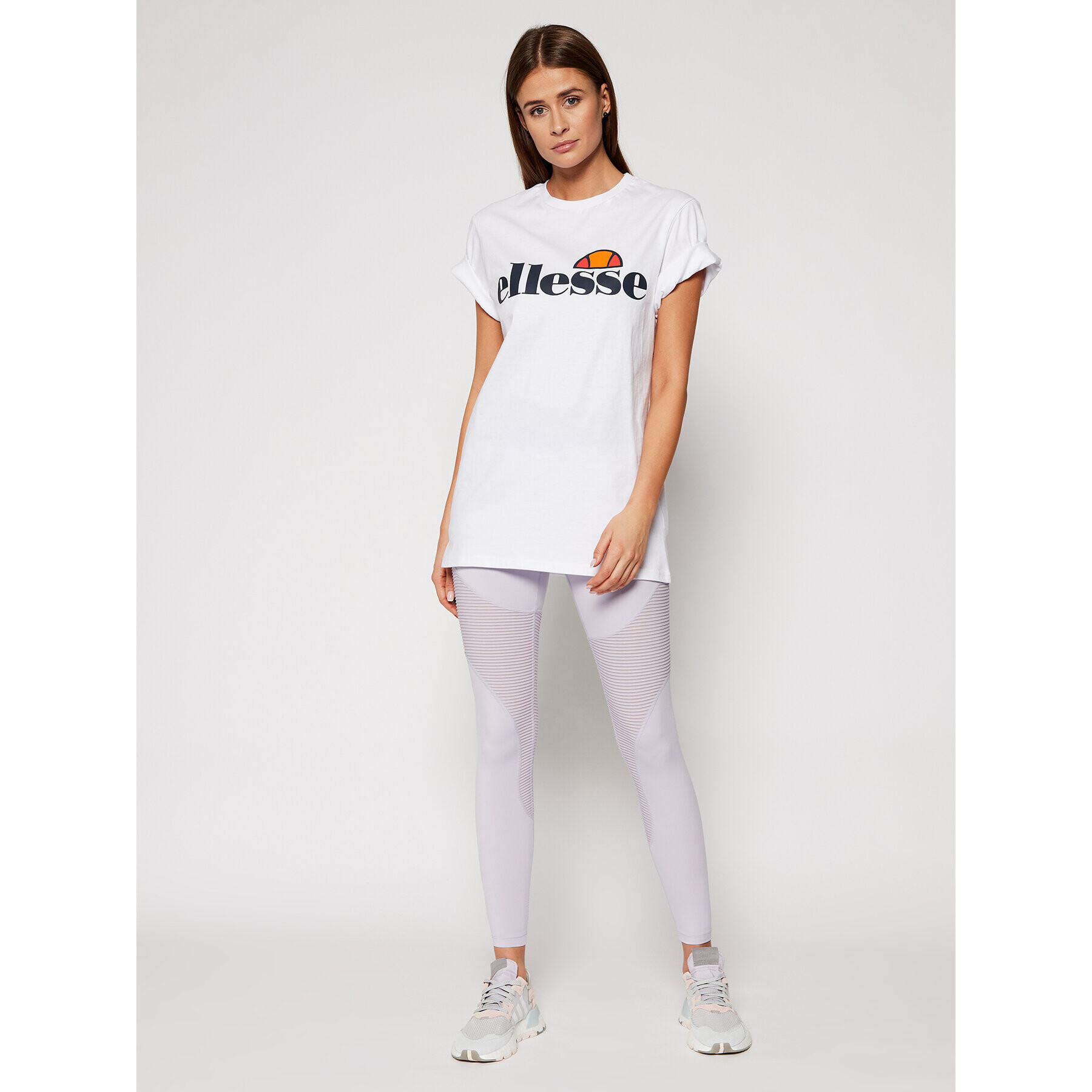 Ellesse Тишърт Albany SGS03237 Бял Regular Fit - Pepit.bg