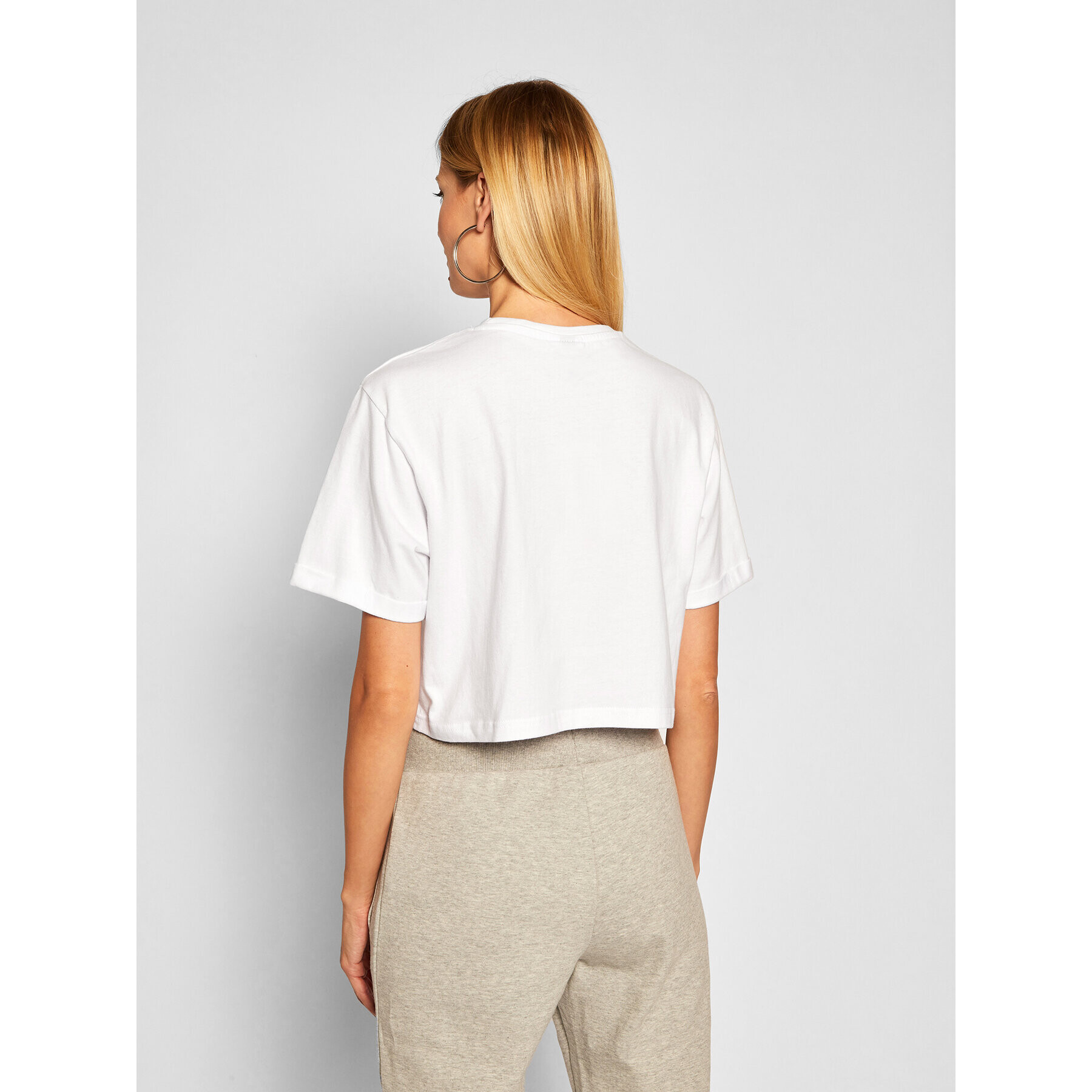 Ellesse Тишърт Alberta SGS04484 Бял Cropped Fit - Pepit.bg