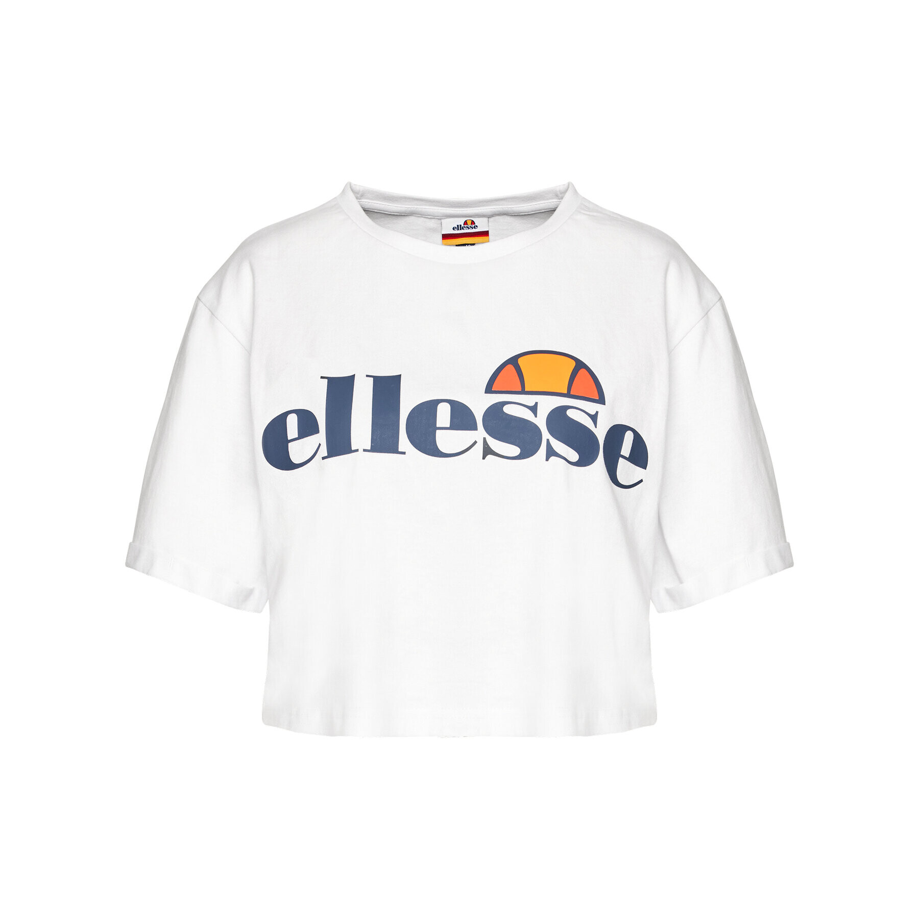 Ellesse Тишърт Alberta SGS04484 Бял Cropped Fit - Pepit.bg