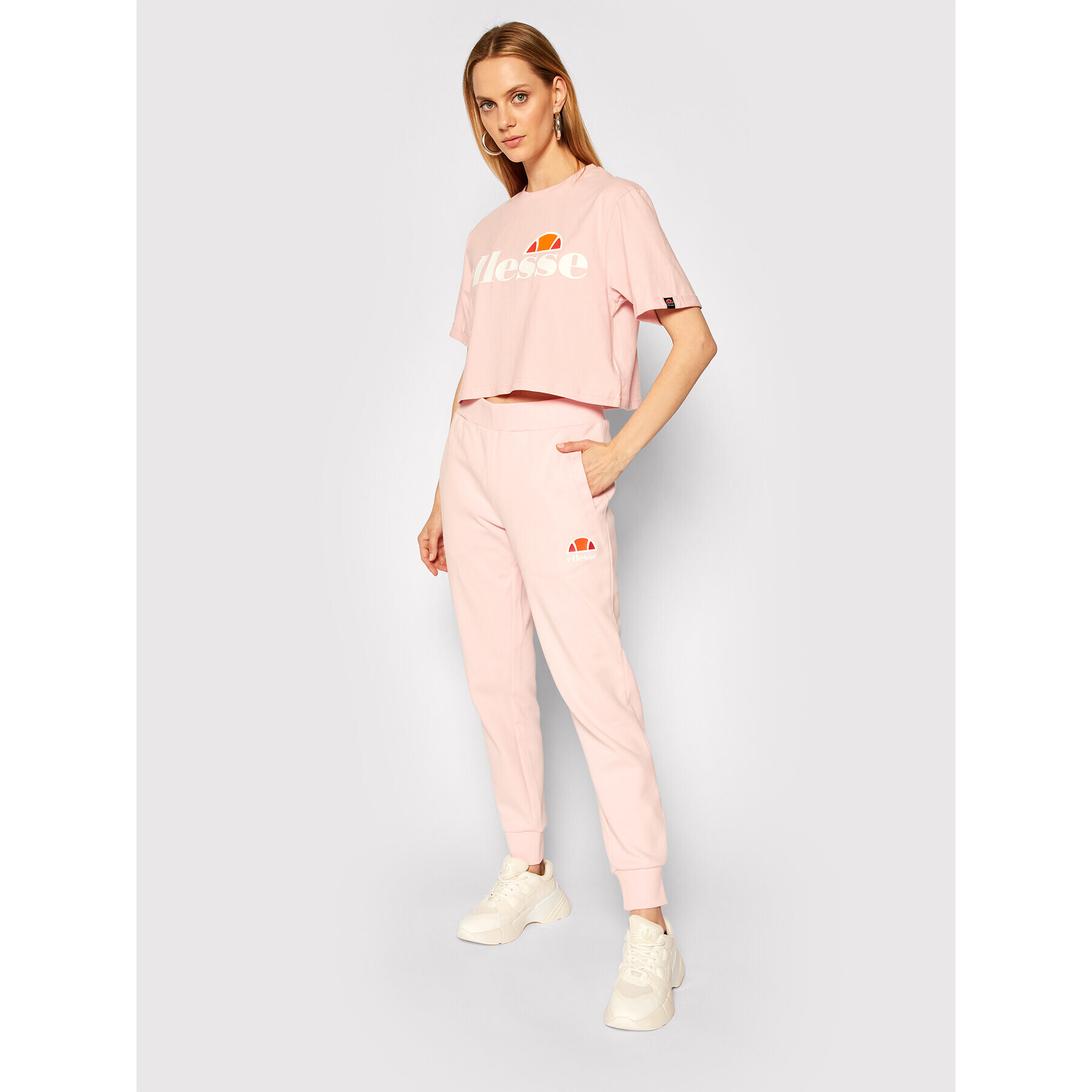 Ellesse Тишърт Alberta SGS04484 Розов Cropped Fit - Pepit.bg