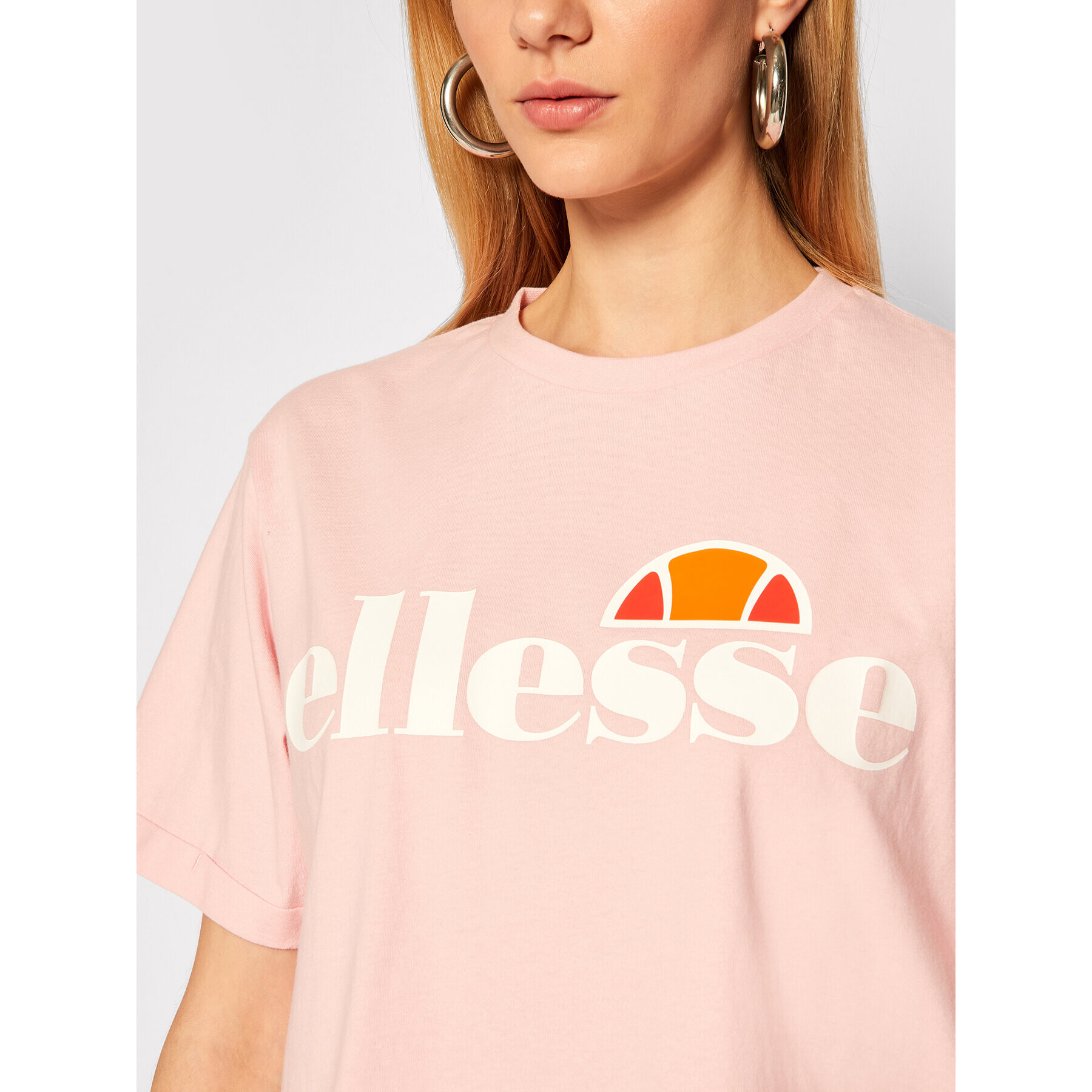 Ellesse Тишърт Alberta SGS04484 Розов Cropped Fit - Pepit.bg