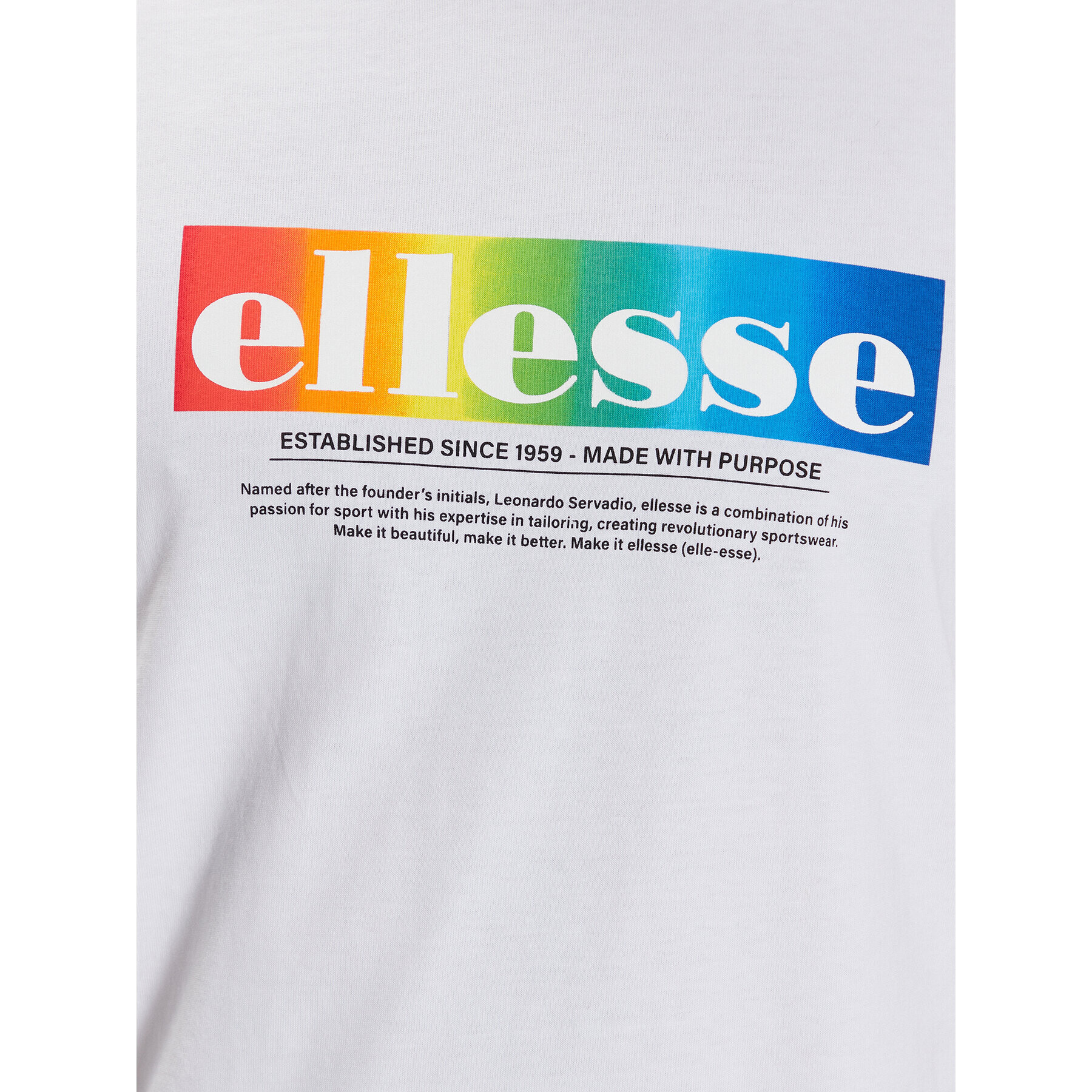 Ellesse Тишърт Allegrio SHR17634 Бял Regular Fit - Pepit.bg