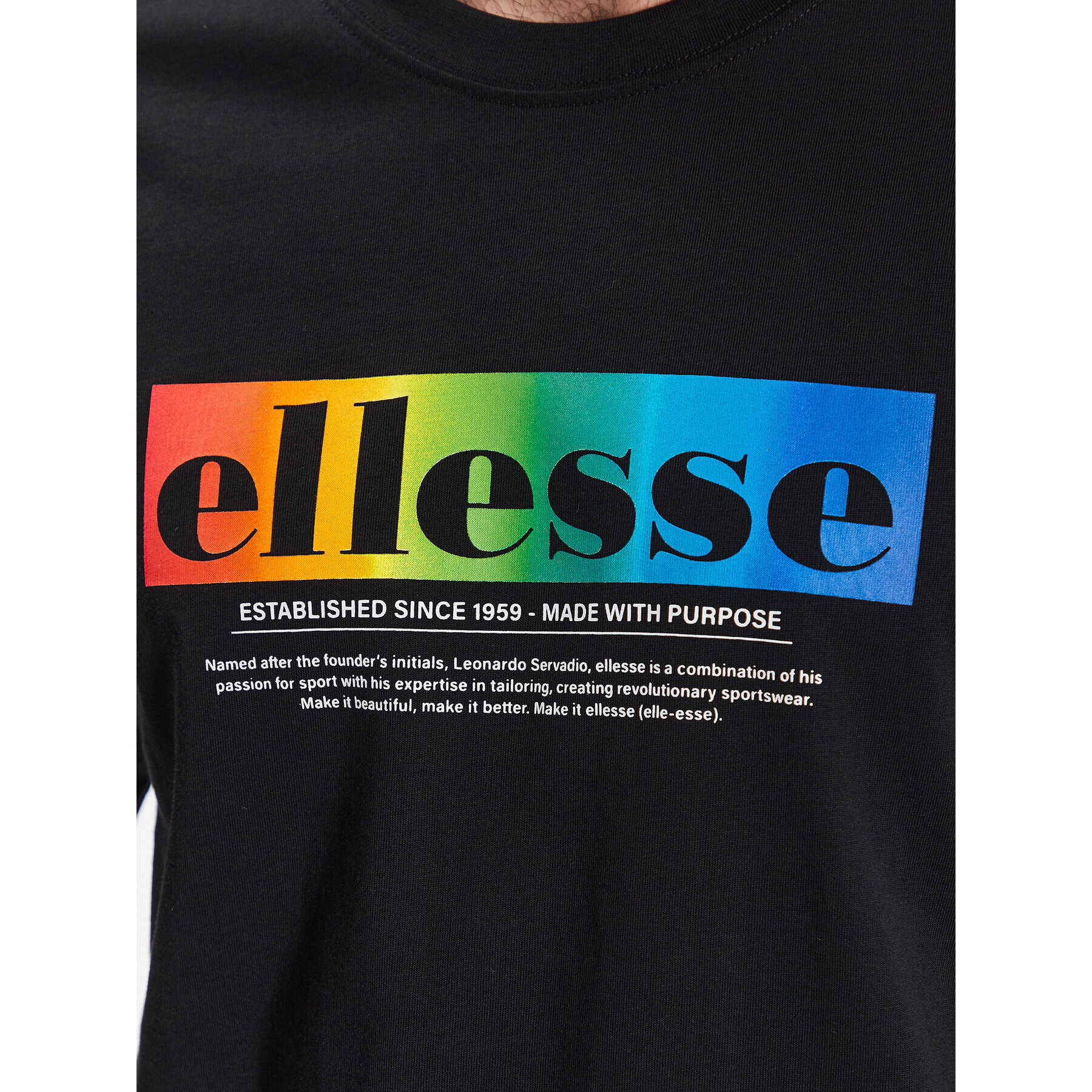 Ellesse Тишърт Allegrio SHR17634 Черен Regular Fit - Pepit.bg