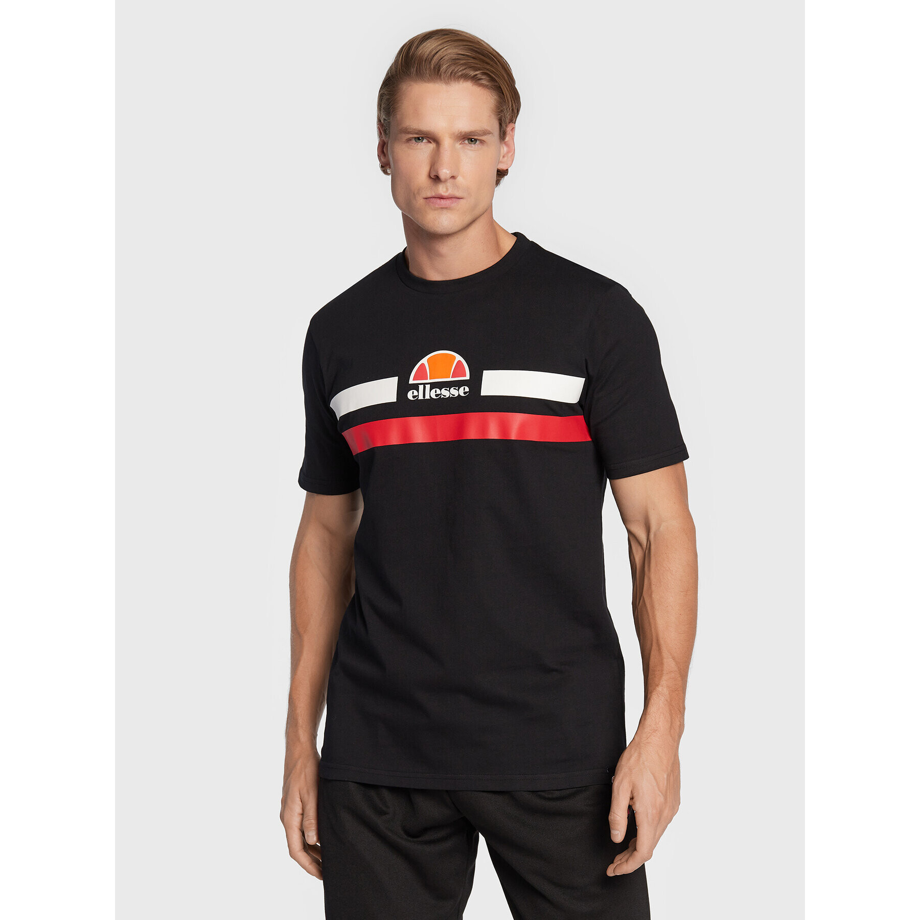 Ellesse Тишърт Aprel SHM06453 Черен Regular Fit - Pepit.bg