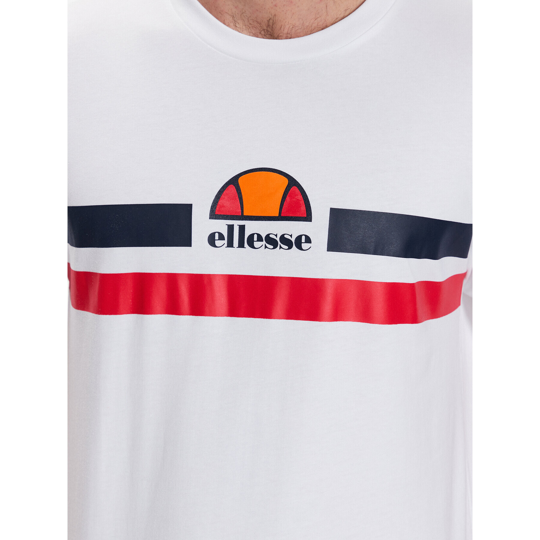 Ellesse Тишърт Aprel SHR06453 Бял Regular Fit - Pepit.bg