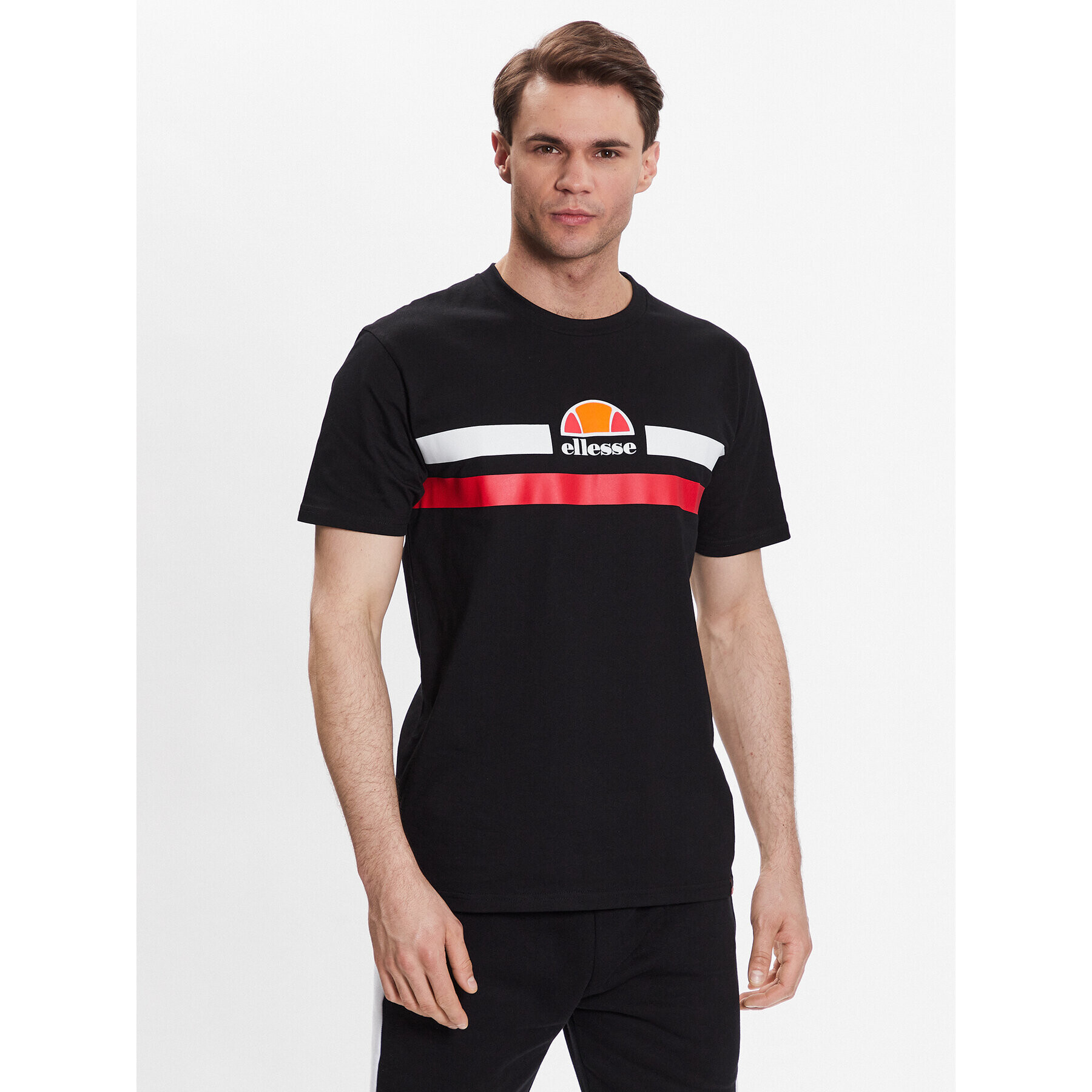 Ellesse Тишърт Aprel SHR06453 Черен Regular Fit - Pepit.bg