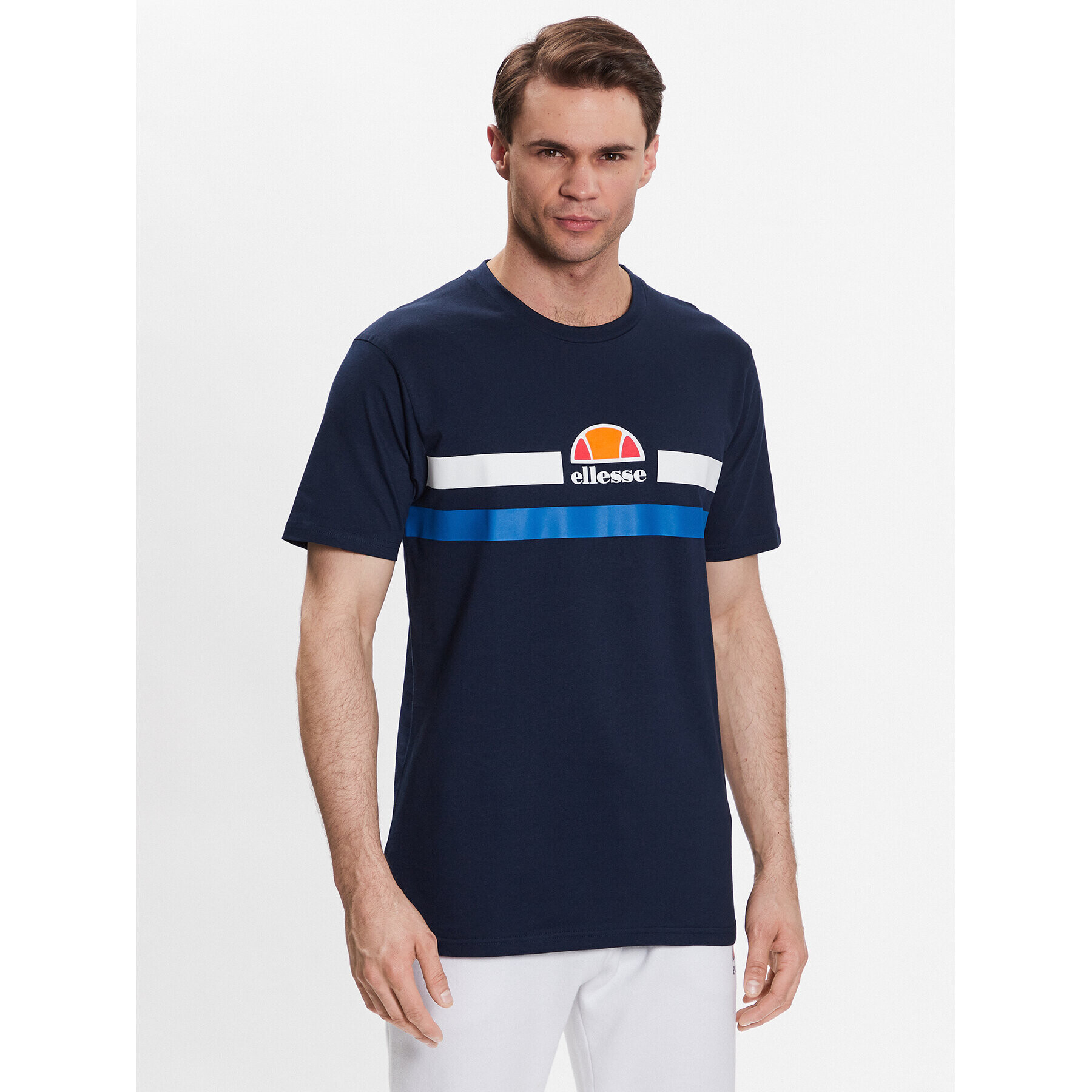 Ellesse Тишърт Aprel SHR06453 Тъмносин Regular Fit - Pepit.bg