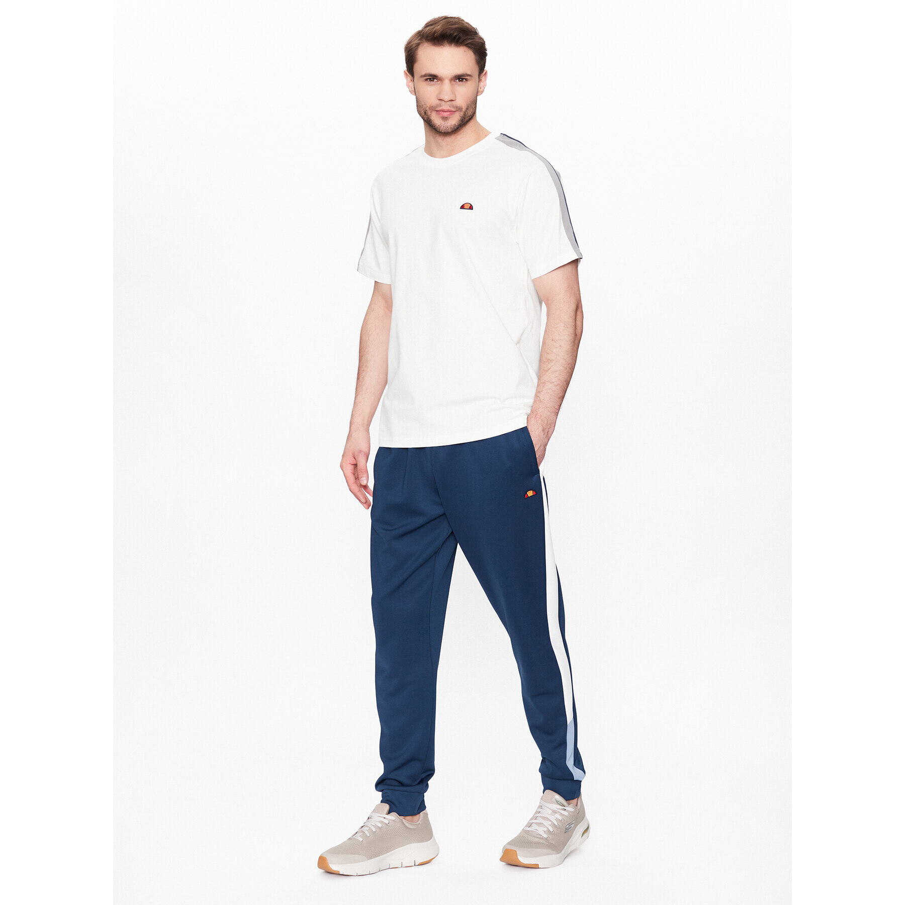 Ellesse Тишърт Capurso SHR17439 Бял Regular Fit - Pepit.bg