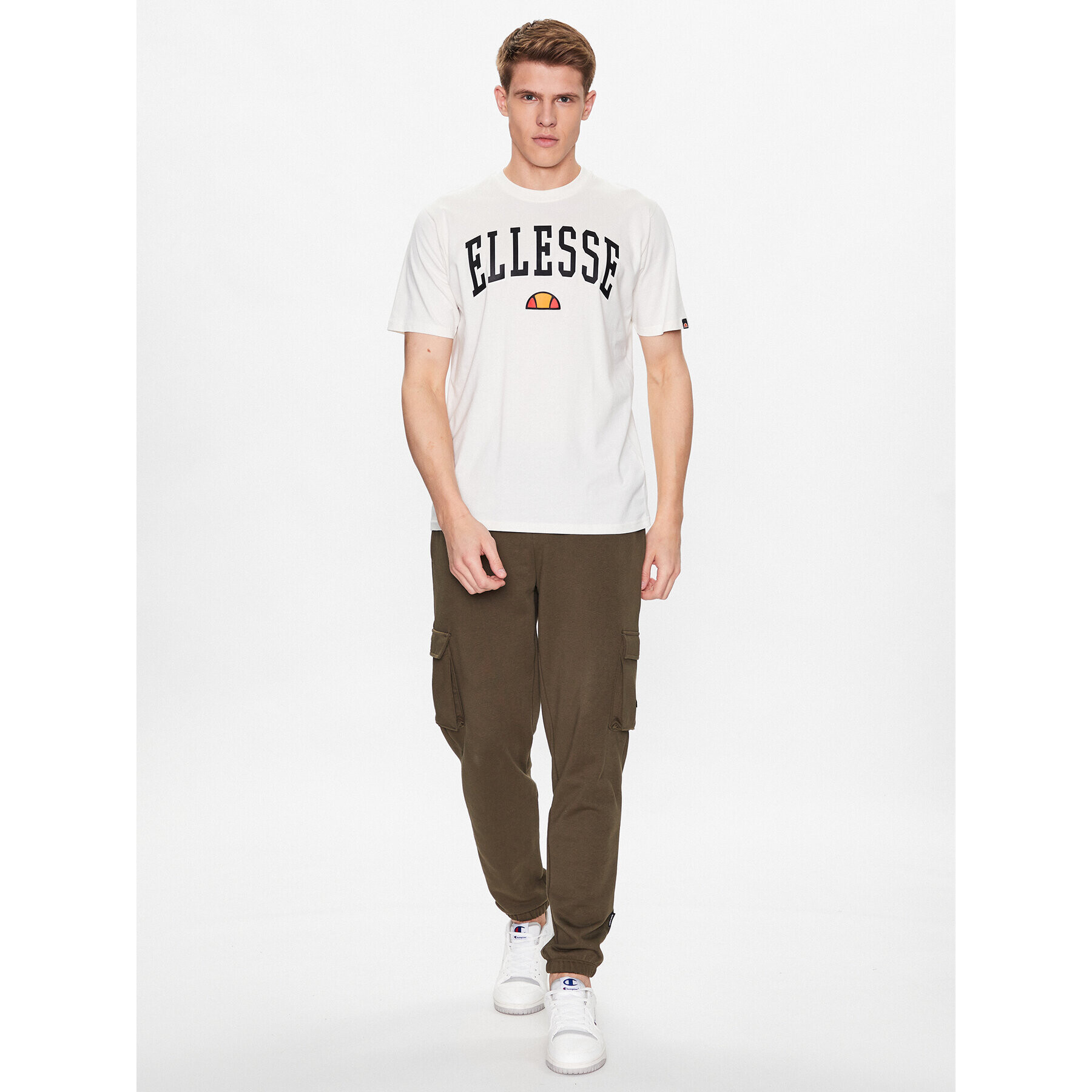 Ellesse Тишърт Colombia 2 SHR17640 Екрю Regular Fit - Pepit.bg