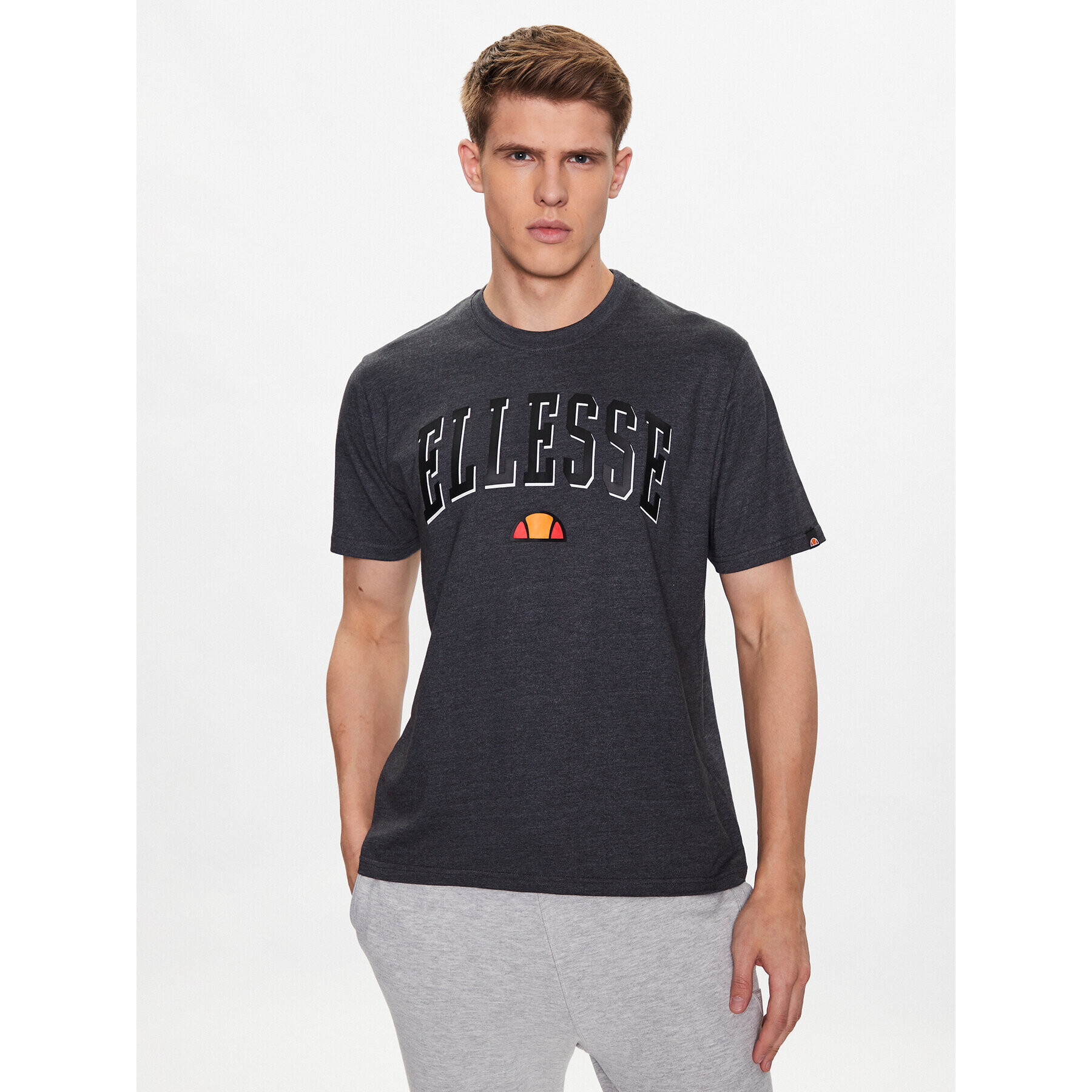 Ellesse Тишърт Colombia 2 SHR17640 Сив Regular Fit - Pepit.bg