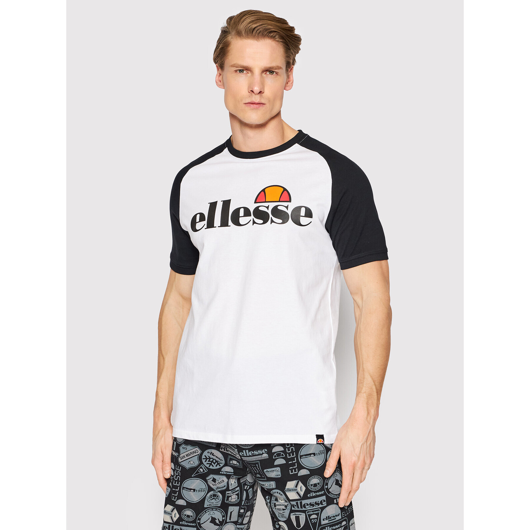 Ellesse Тишърт Corp SHM12467 Бял Regular Fit - Pepit.bg