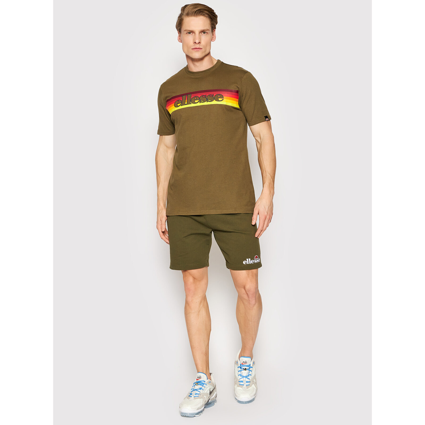 Ellesse Тишърт Dreilo SHM13822 Зелен Regular Fit - Pepit.bg