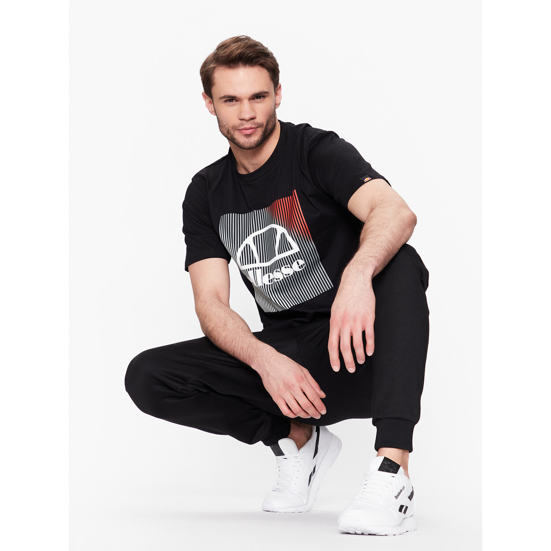 Ellesse Тишърт Flecta SXR17843 Черен Regular Fit - Pepit.bg