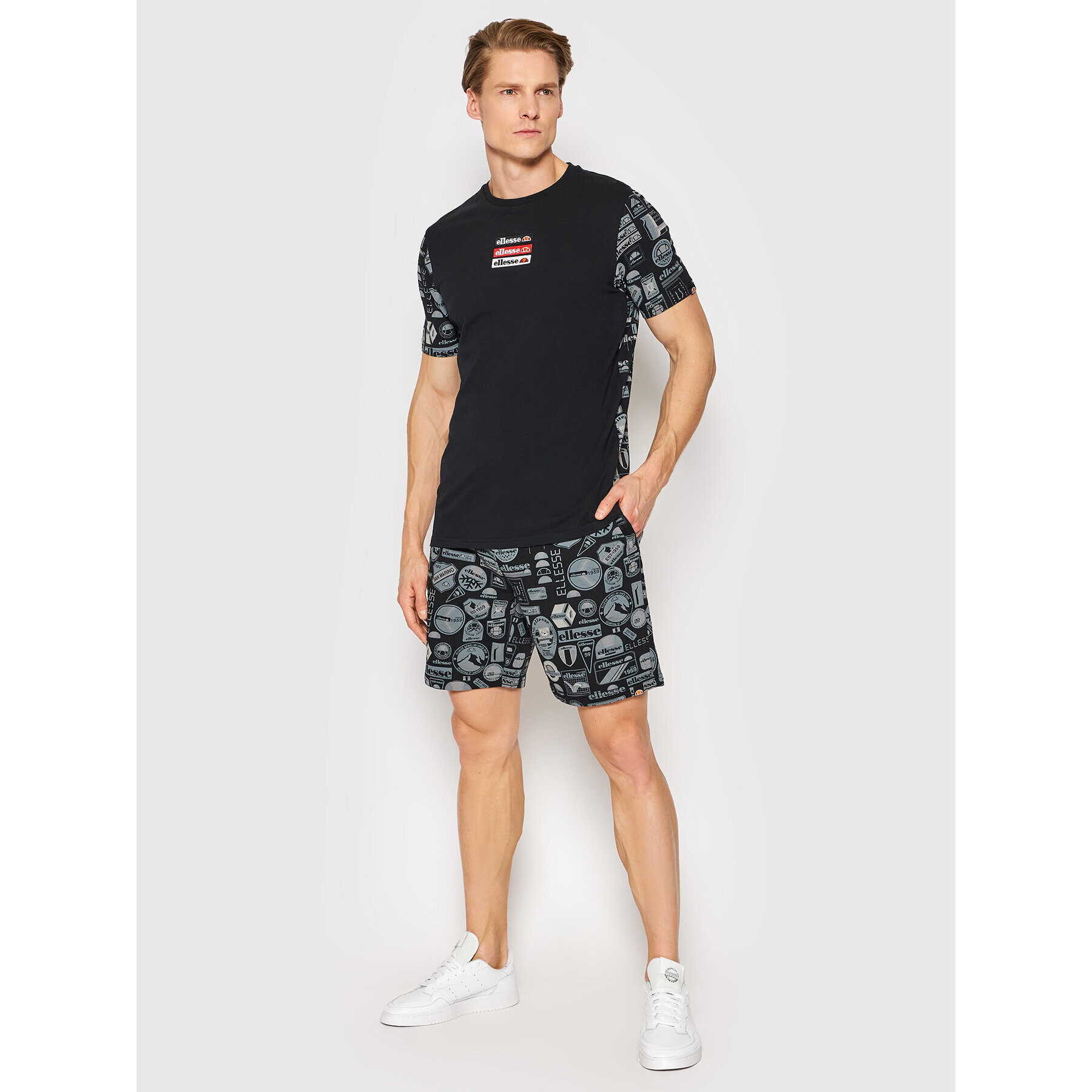 Ellesse Тишърт Hirona SHM14517 Черен Regular Fit - Pepit.bg