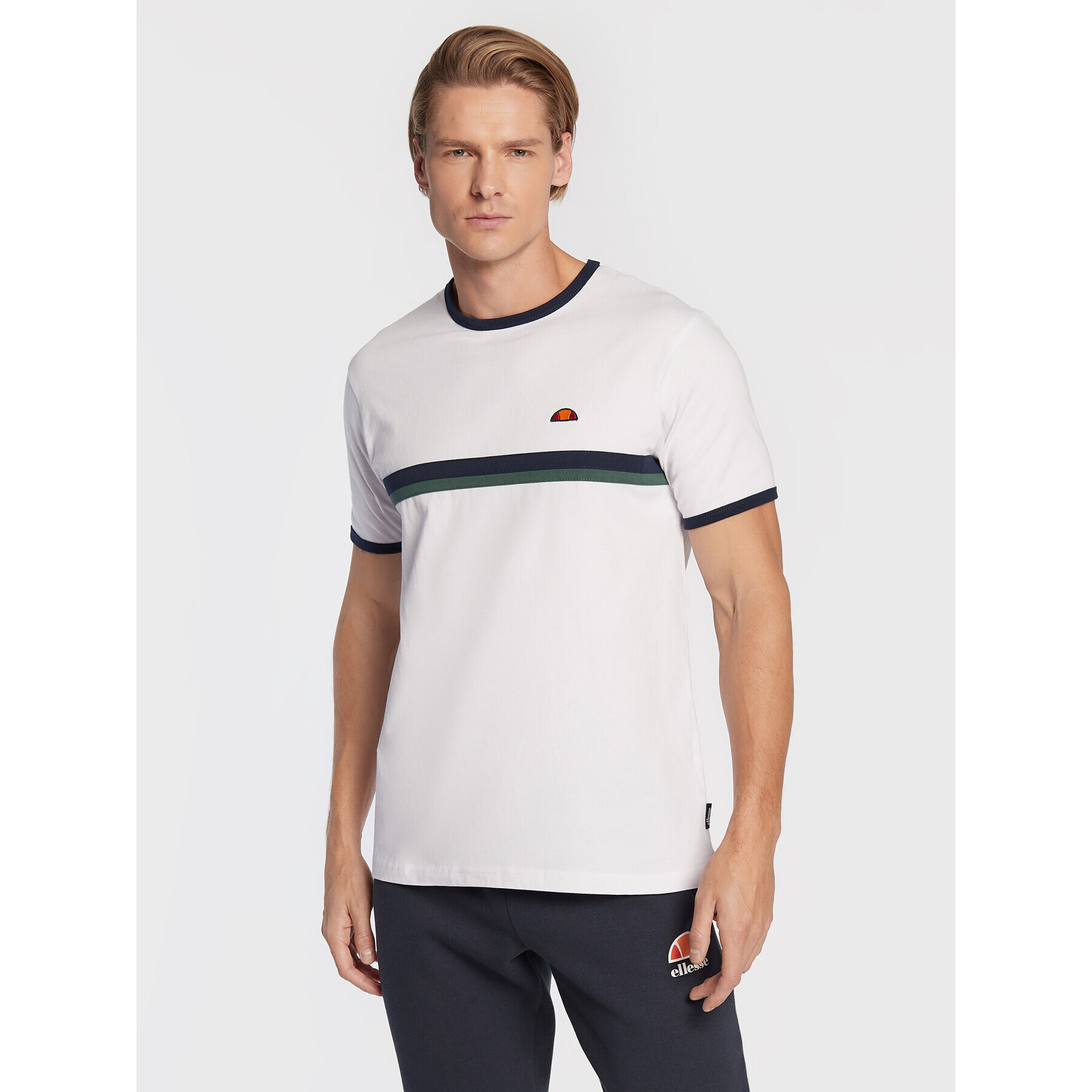 Ellesse Тишърт Lascio SHP15996 Бял Regular Fit - Pepit.bg