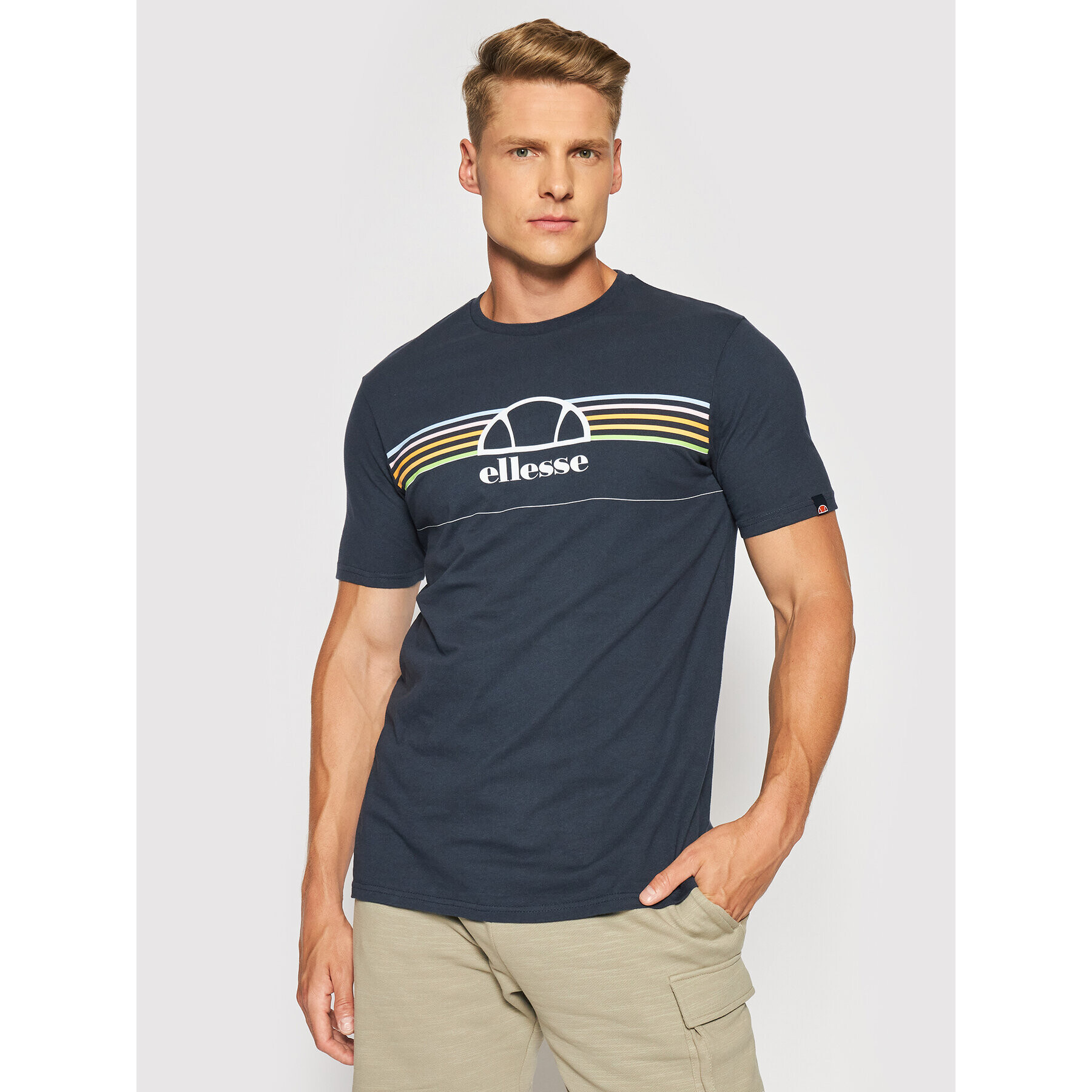 Ellesse Тишърт Lentamente Tee SHJ11918429 Тъмносин Regular Fit - Pepit.bg