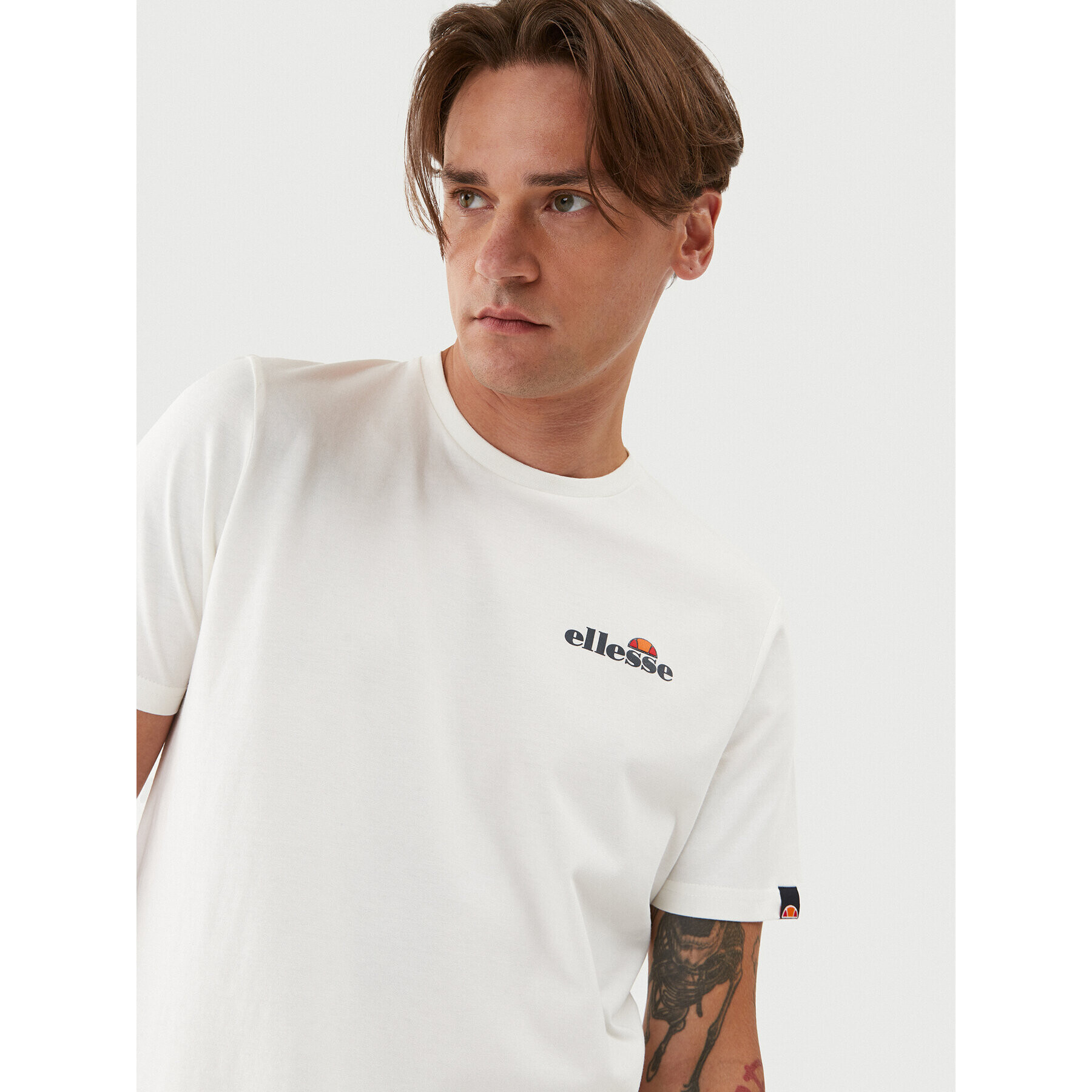 Ellesse Тишърт Liammo SHQ16807904 Бял Regular Fit - Pepit.bg